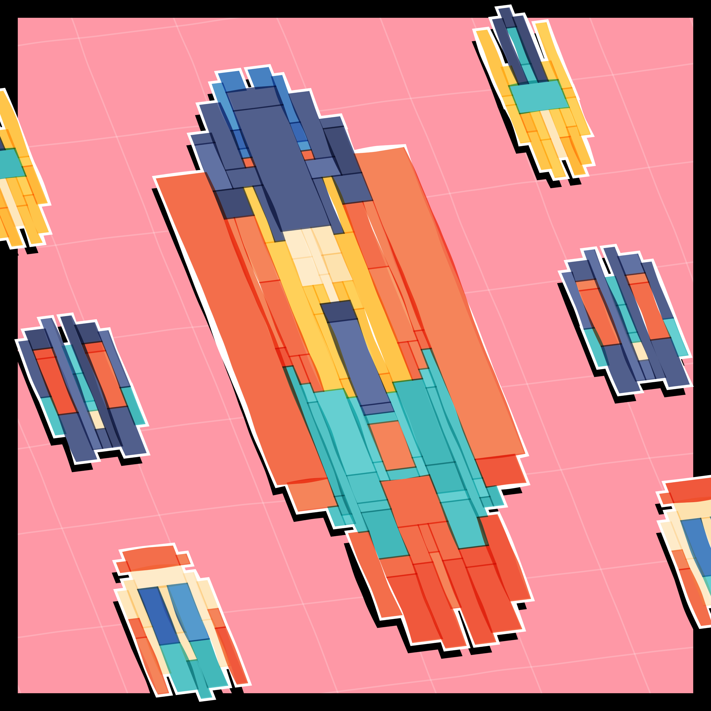 Art Blocks - Art Blocks v2 - Paper Armada #1398 - NFT # 37001398