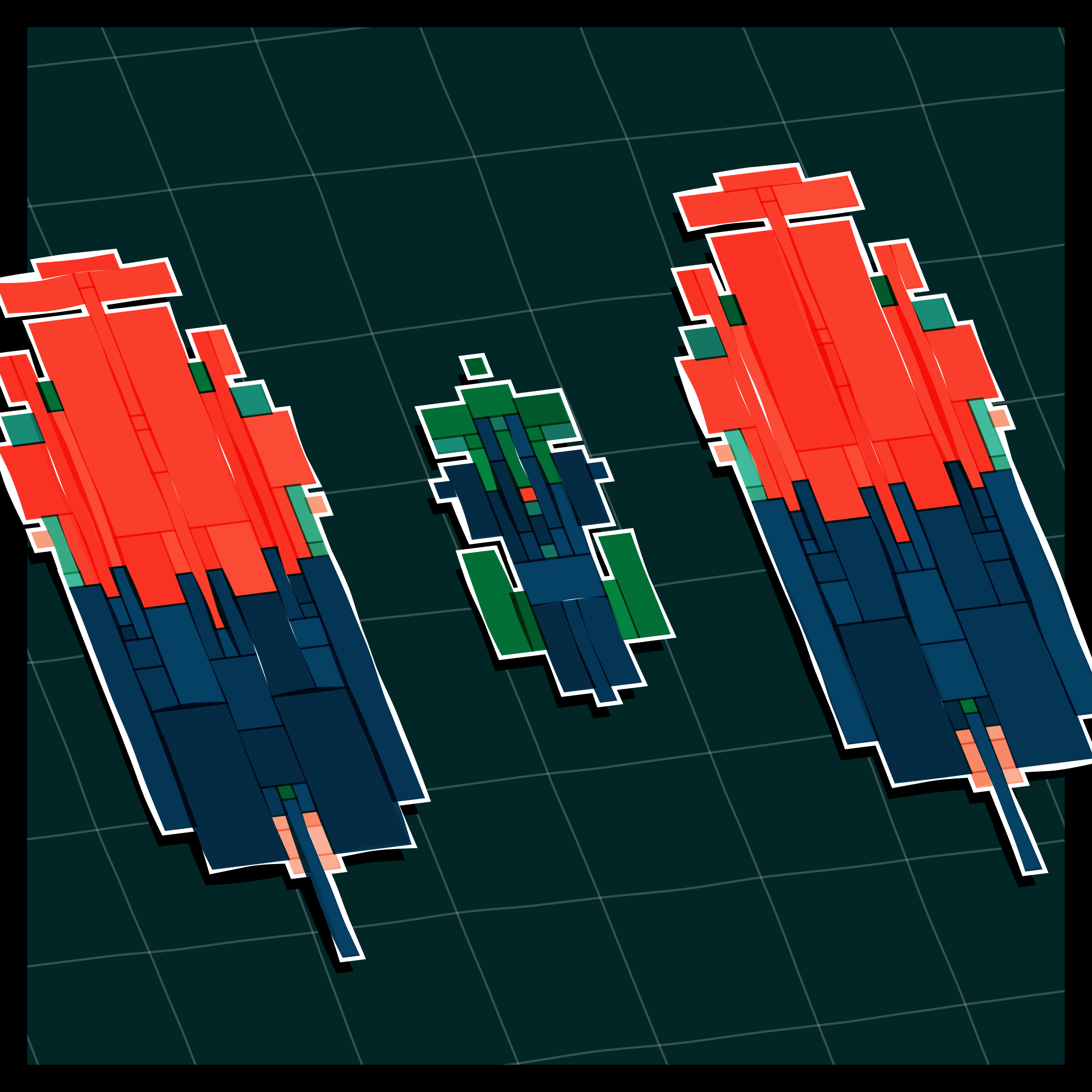 Art Blocks - Art Blocks v2 - Paper Armada #1412 - NFT # 37001412