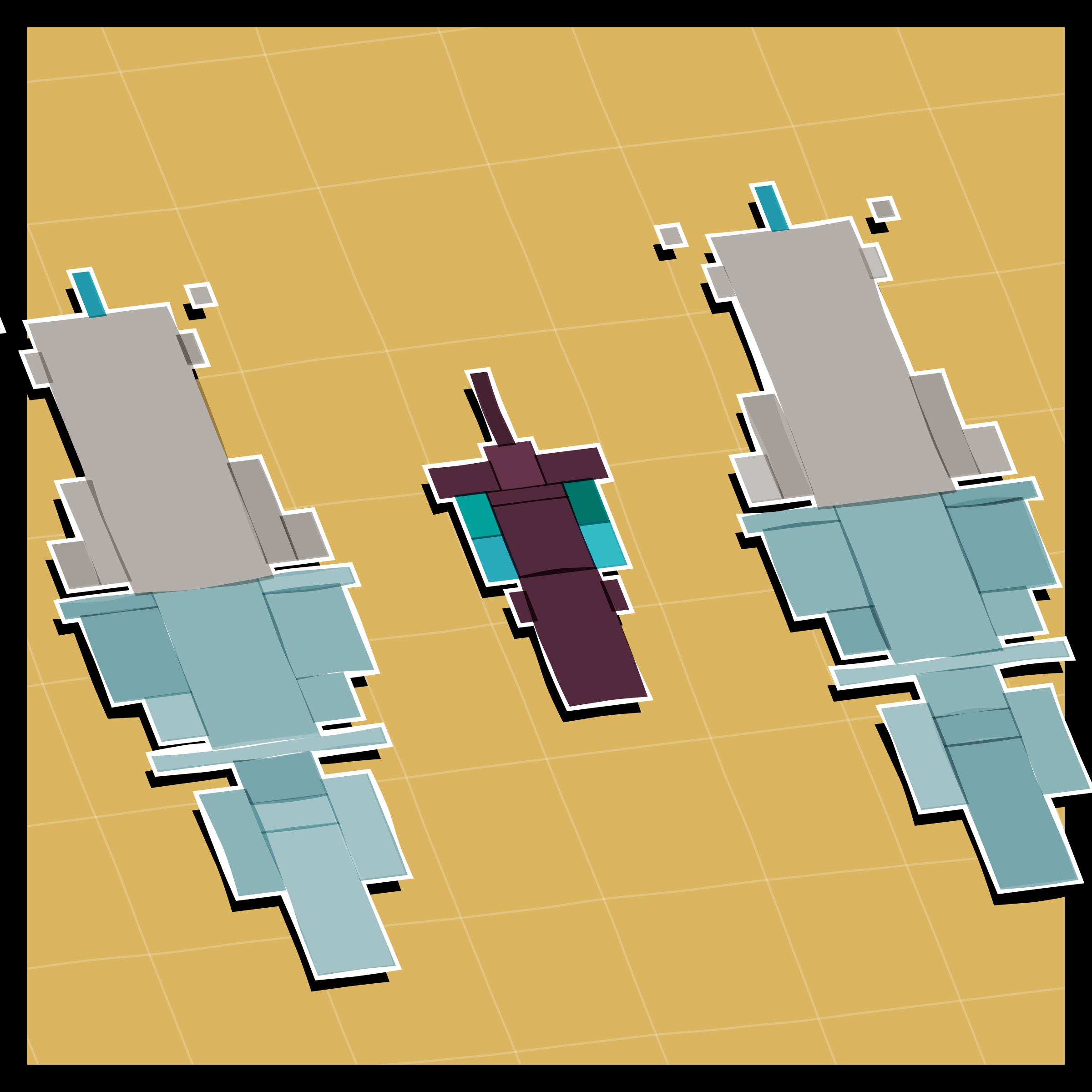 Art Blocks - Art Blocks v2 - Paper Armada #1416 - NFT # 37001416