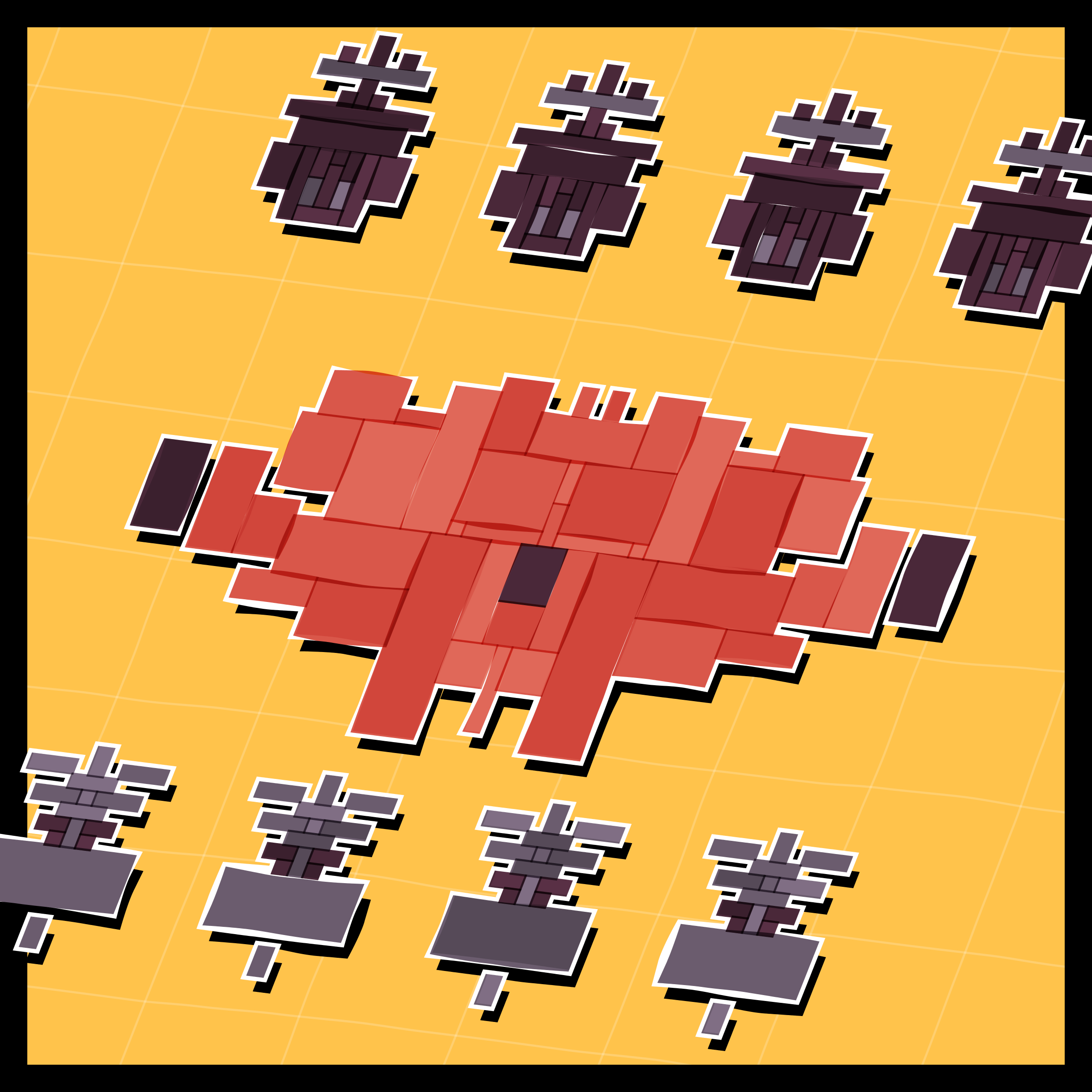 Art Blocks - Art Blocks v2 - Paper Armada #1426 - NFT # 37001426