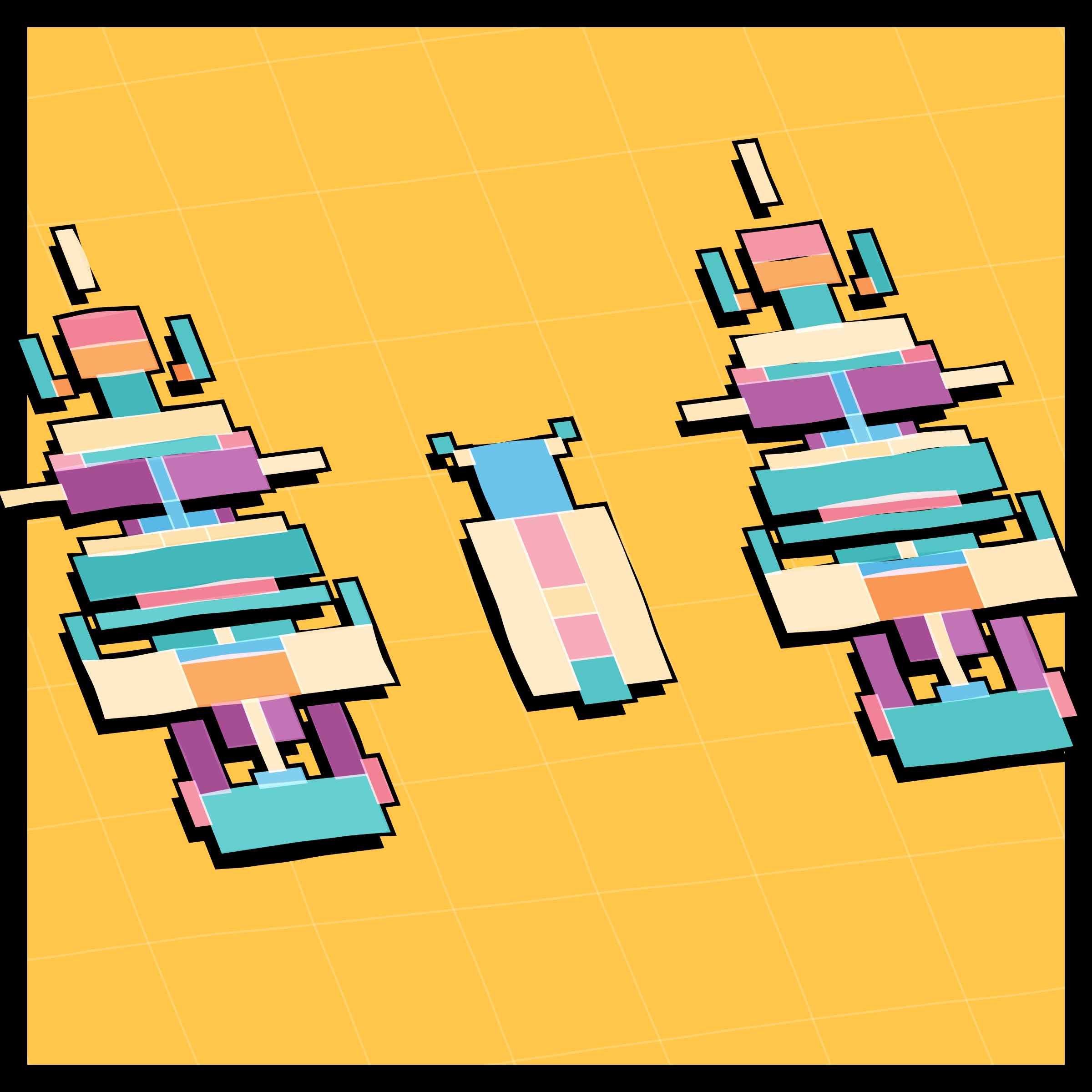 Art Blocks - Art Blocks v2 - Paper Armada #1438 - NFT # 37001438