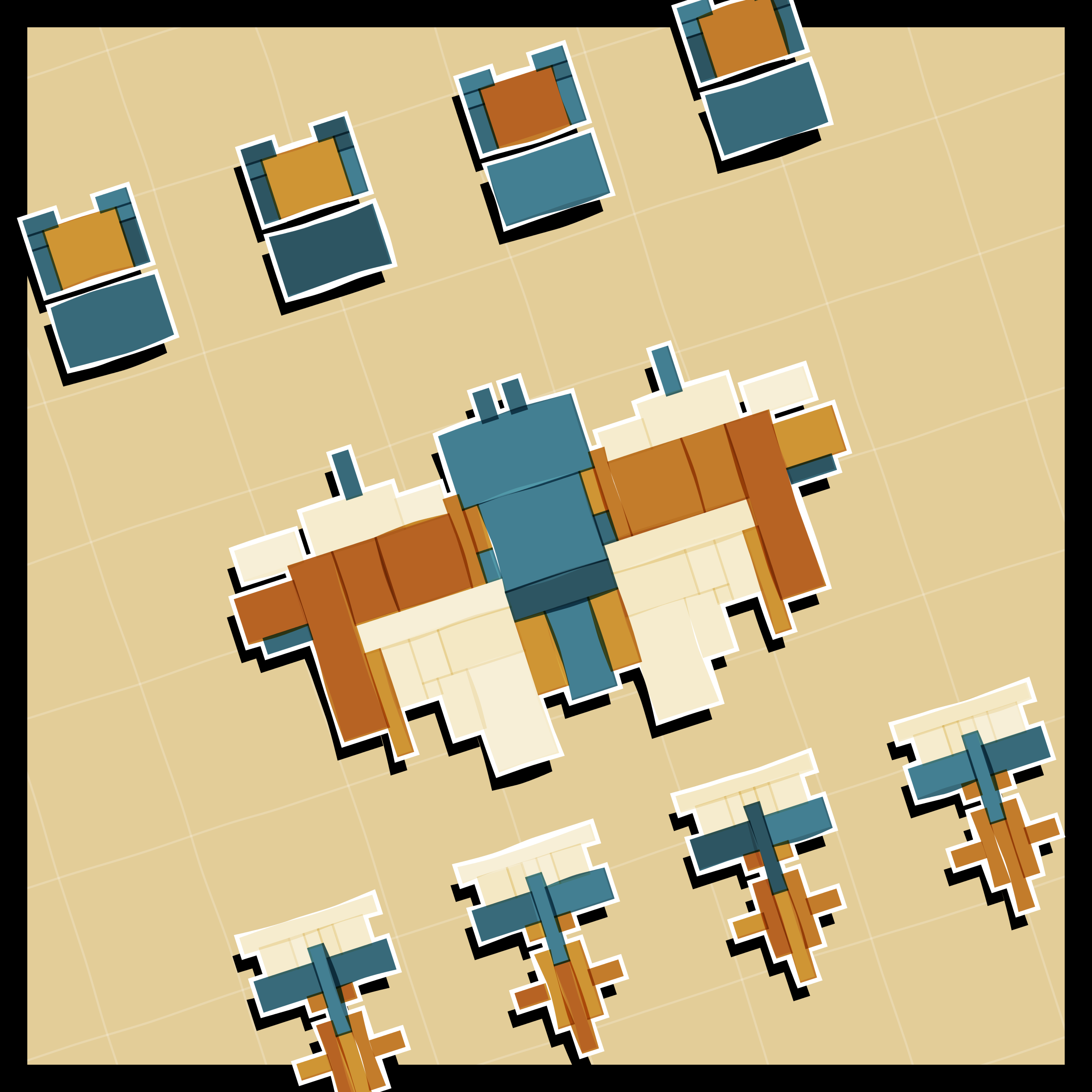 Art Blocks - Art Blocks v2 - Paper Armada #1445 - NFT # 37001445