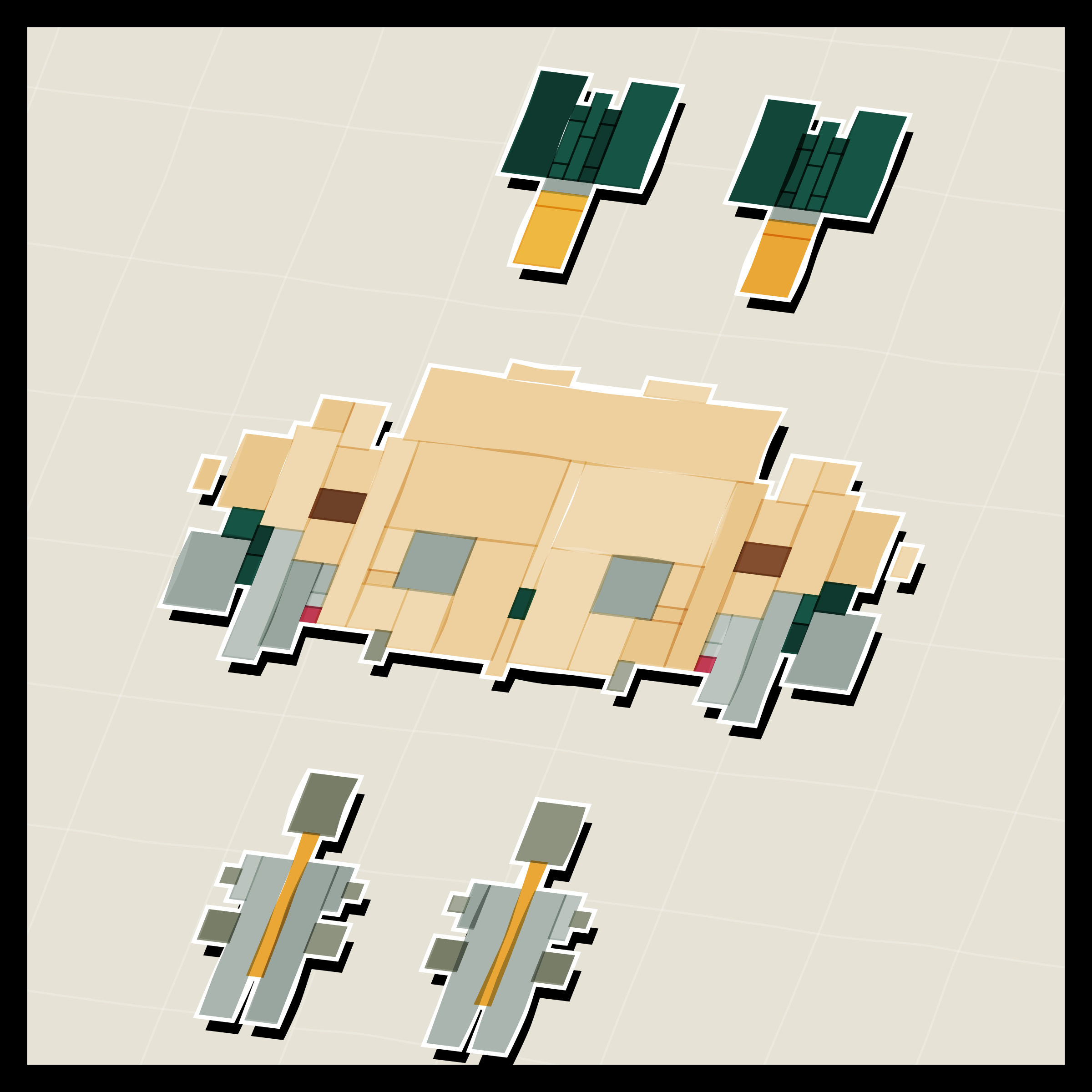 Art Blocks - Art Blocks v2 - Paper Armada #1447 - NFT # 37001447