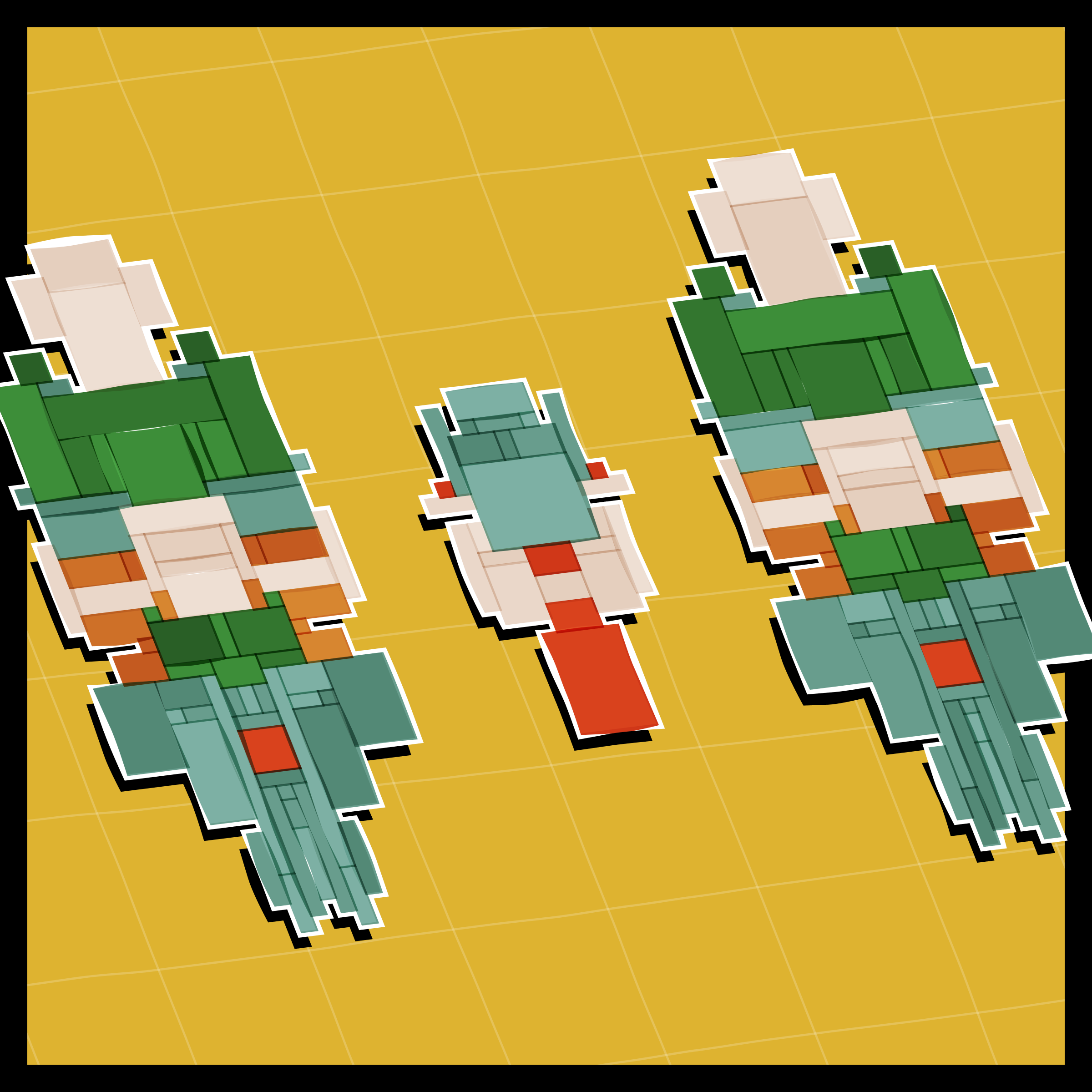 Art Blocks - Art Blocks v2 - Paper Armada #1449 - NFT # 37001449