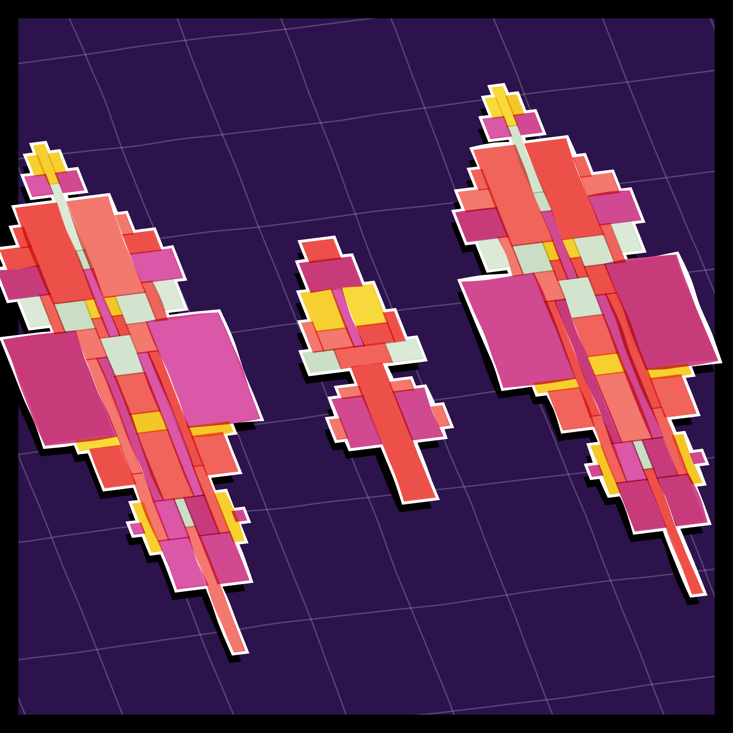 Art Blocks - Art Blocks v2 - Paper Armada #1456 - NFT # 37001456