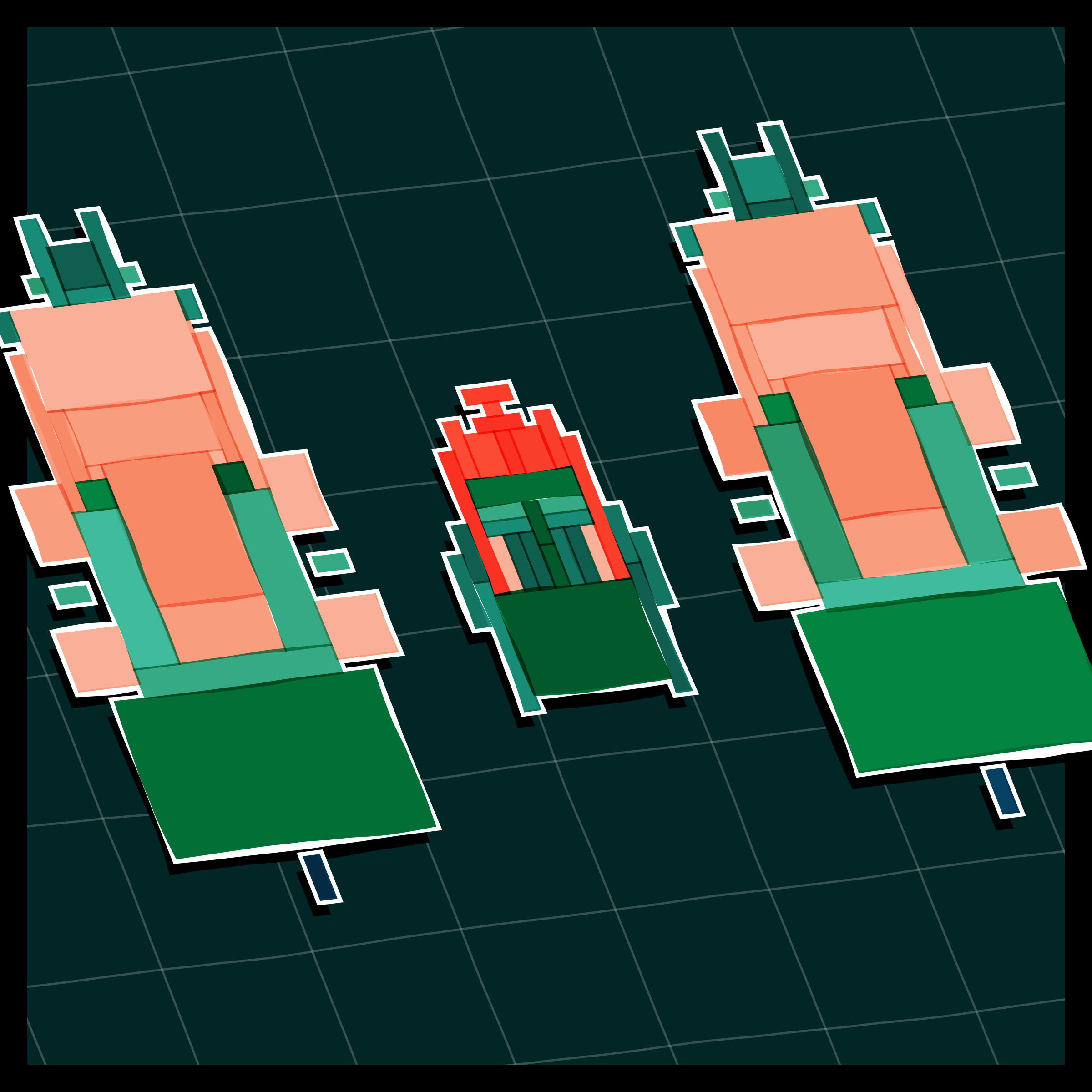 Art Blocks - Art Blocks v2 - Paper Armada #1462 - NFT # 37001462