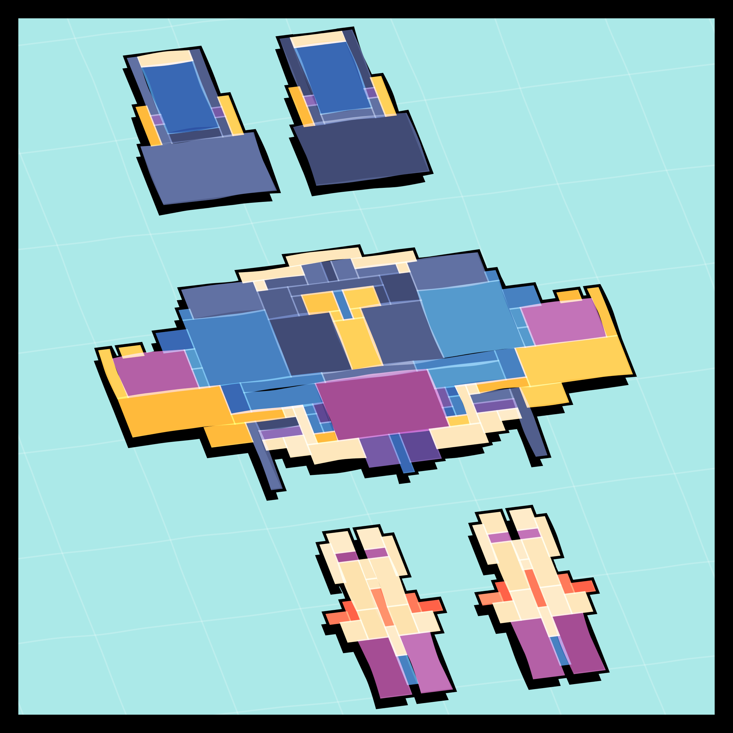 Art Blocks - Art Blocks v2 - Paper Armada #1470 - NFT # 37001470