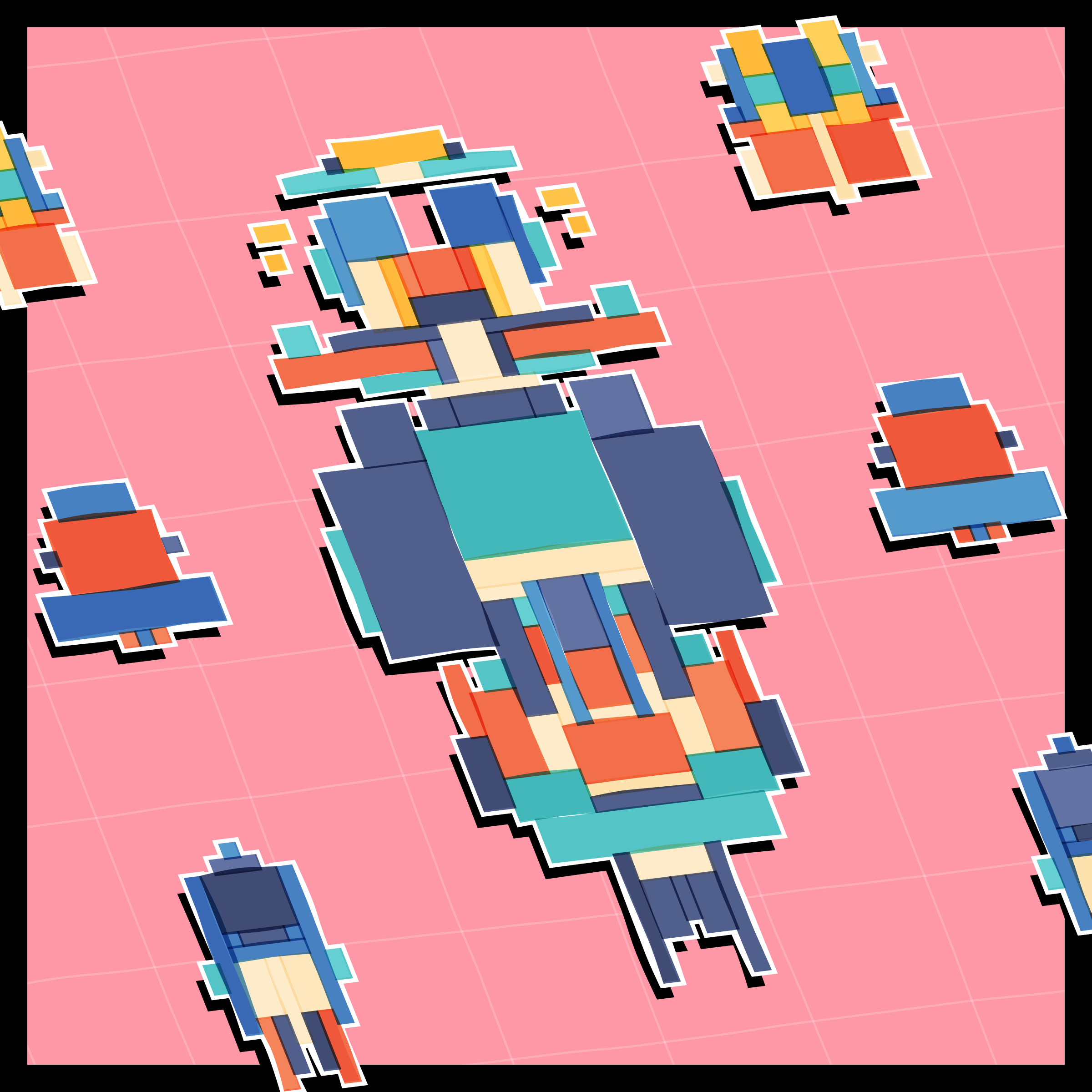 Art Blocks - Art Blocks v2 - Paper Armada #1471 - NFT # 37001471