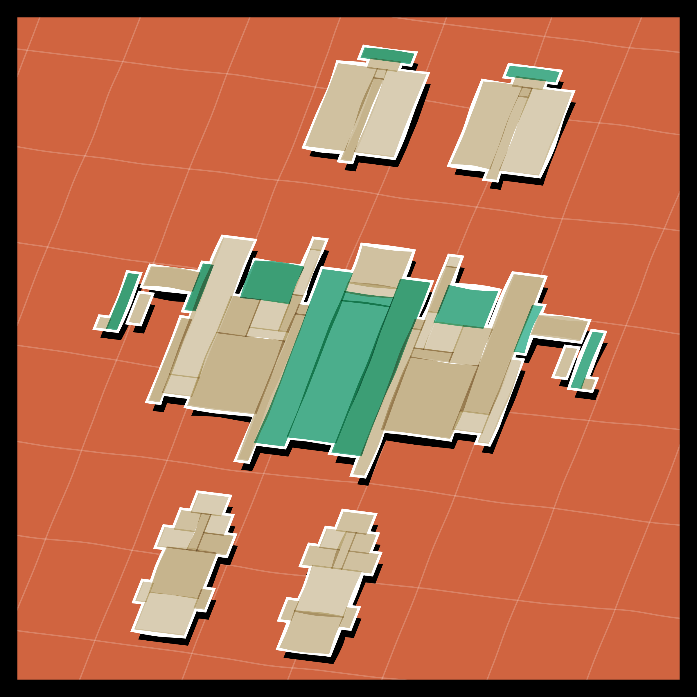 Art Blocks - Art Blocks v2 - Paper Armada #1477 - NFT # 37001477