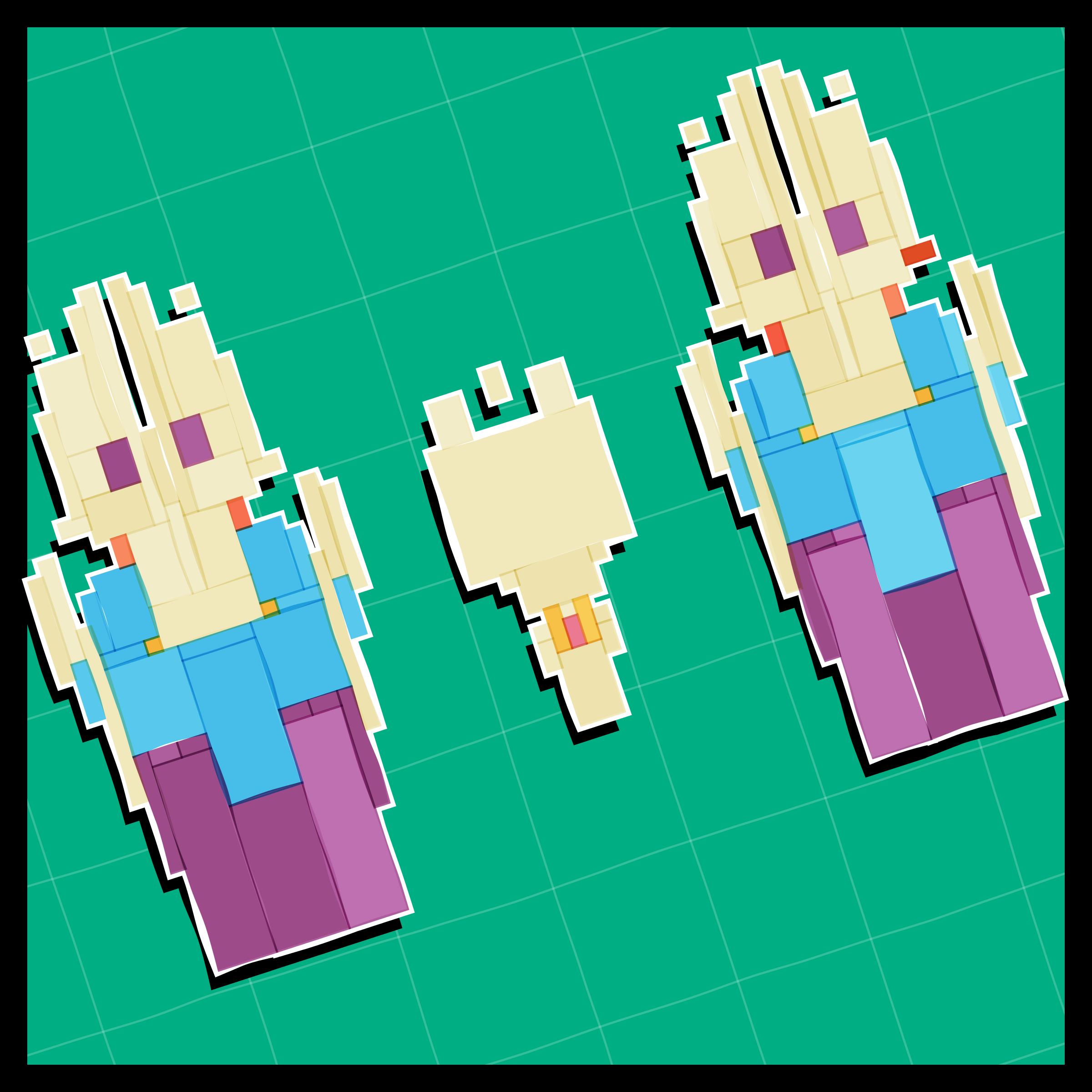 Art Blocks - Art Blocks v2 - Paper Armada #1491 - NFT # 37001491