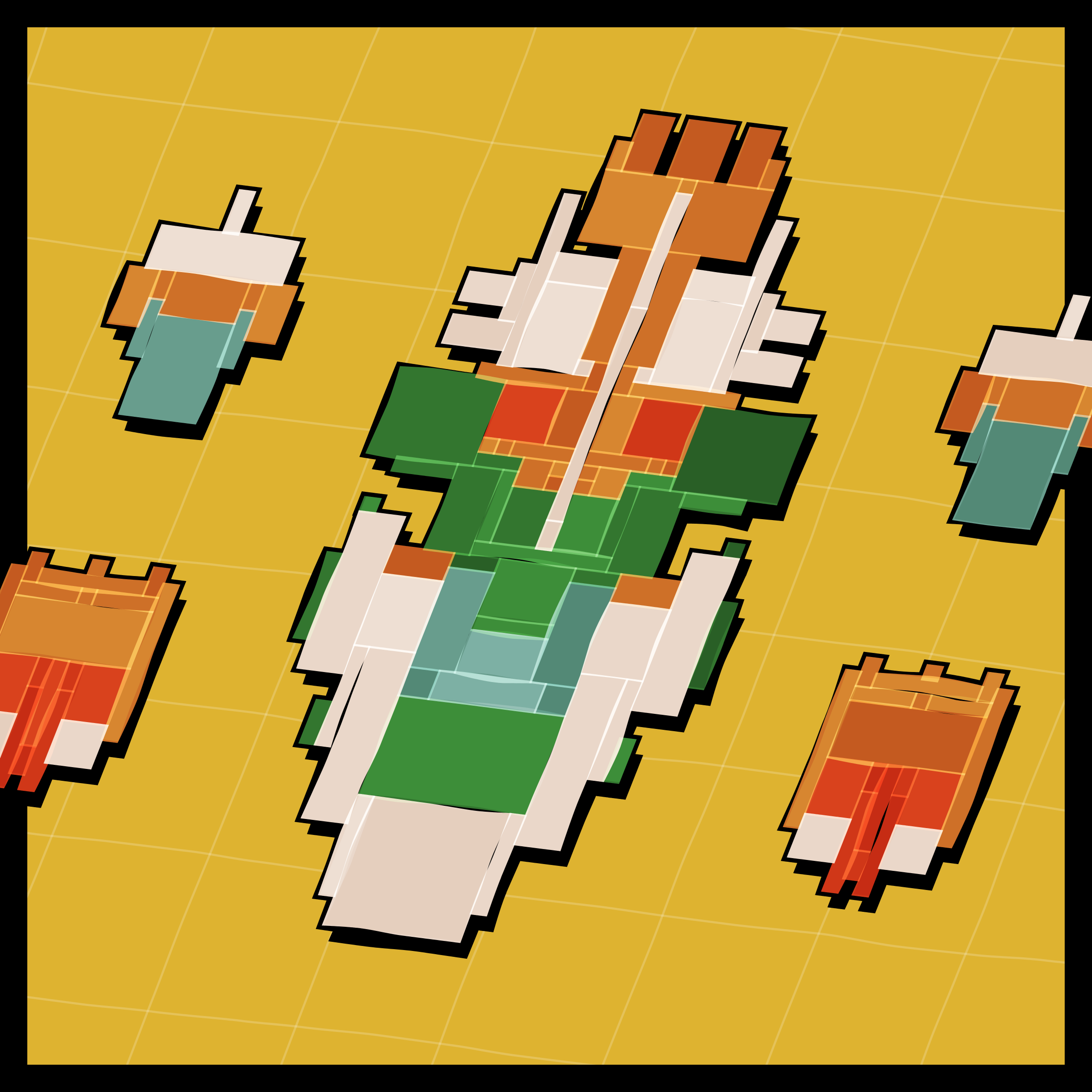 Art Blocks - Art Blocks v2 - Paper Armada #1494 - NFT # 37001494