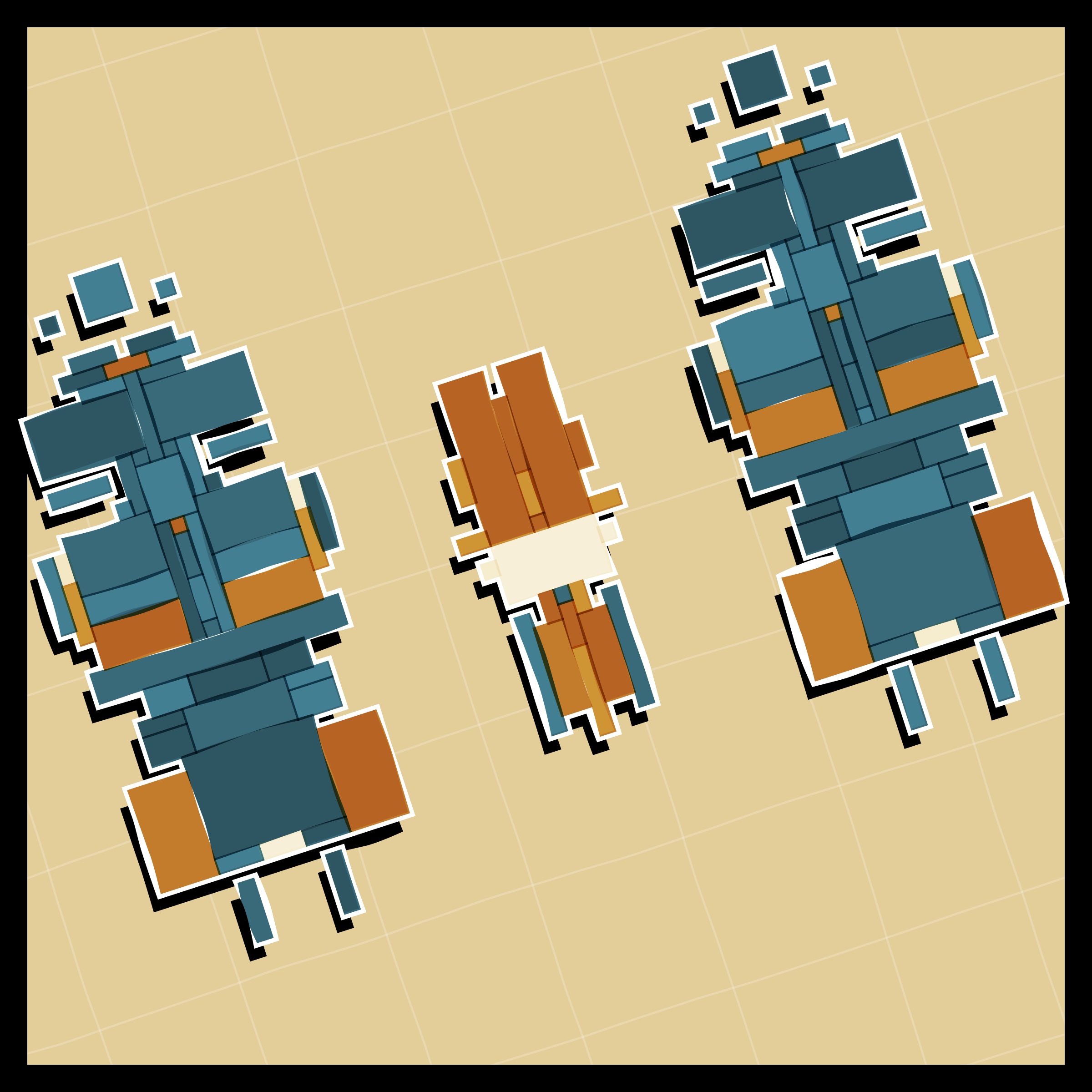 Art Blocks - Art Blocks v2 - Paper Armada #1496 - NFT # 37001496