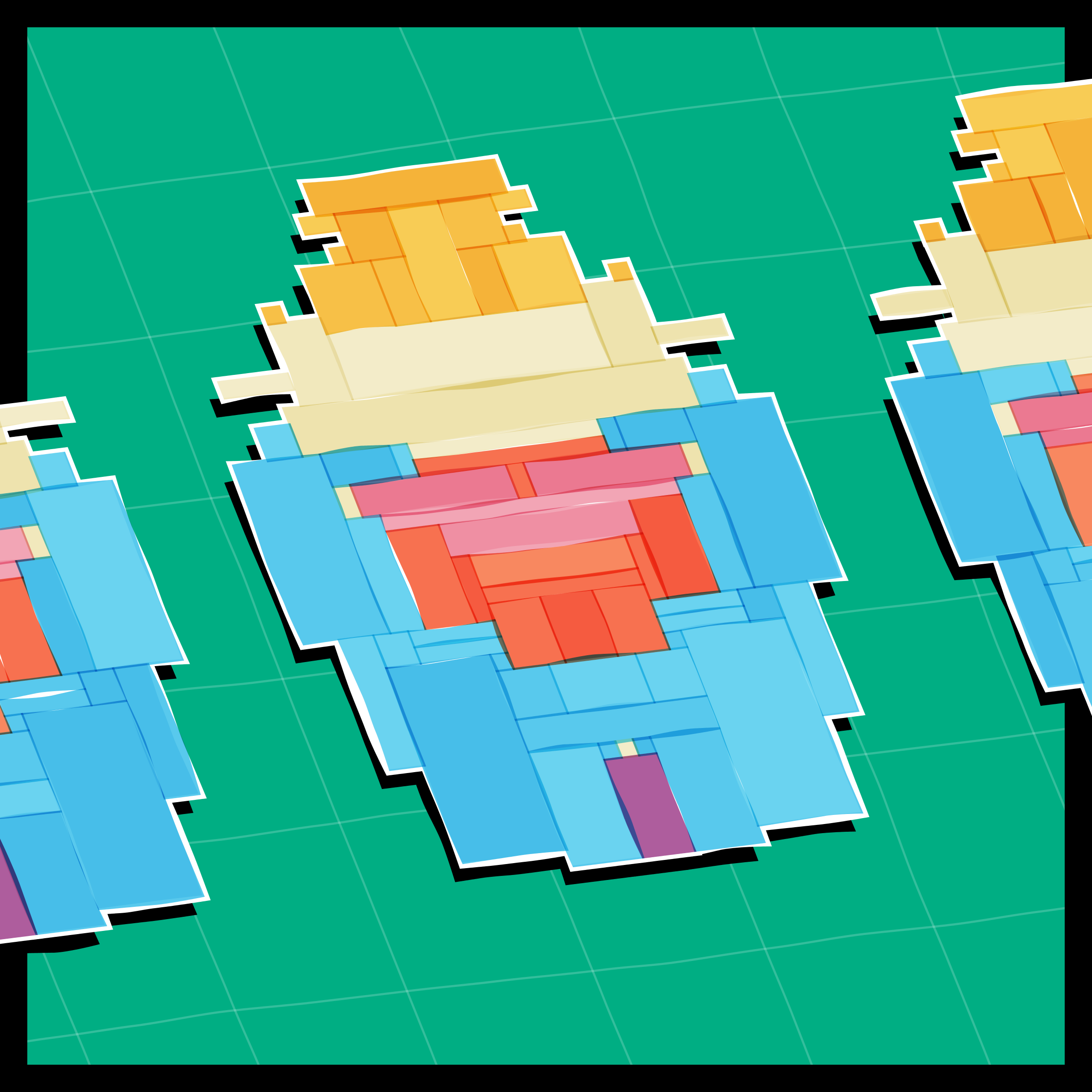 Art Blocks - Art Blocks v2 - Paper Armada #1538 - NFT # 37001538