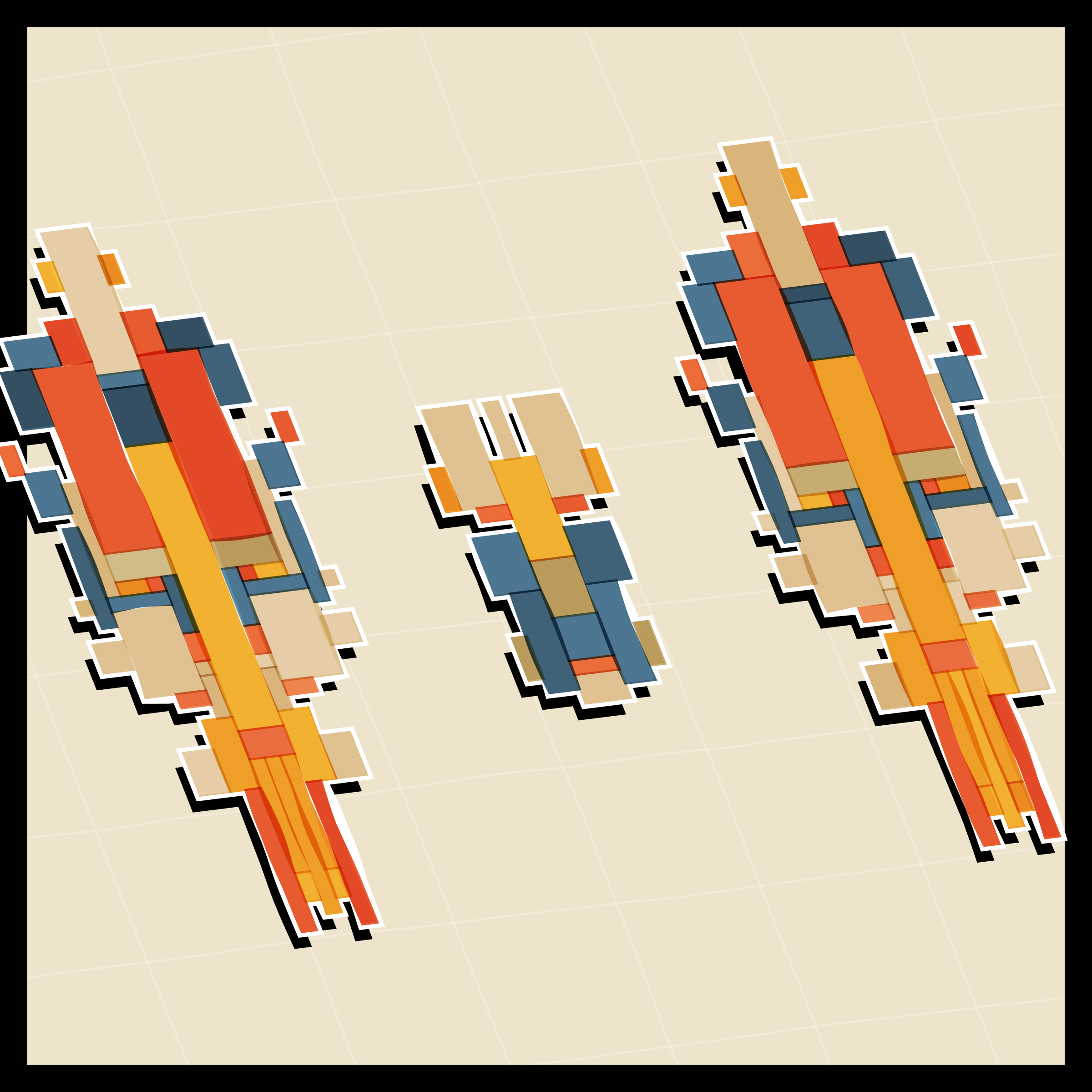 Art Blocks - Art Blocks v2 - Paper Armada #1542 - NFT # 37001542