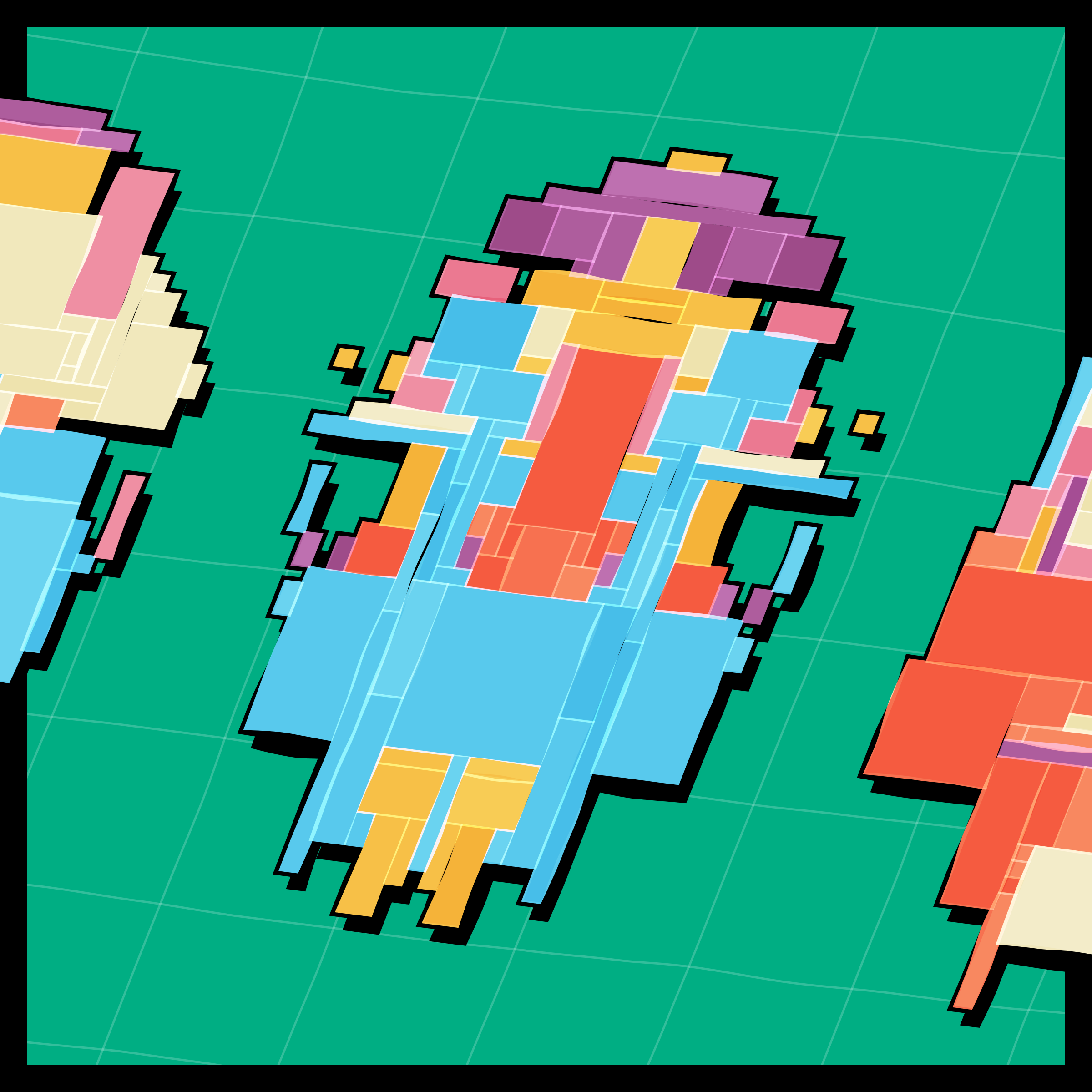 Art Blocks - Art Blocks v2 - Paper Armada #1553 - NFT # 37001553