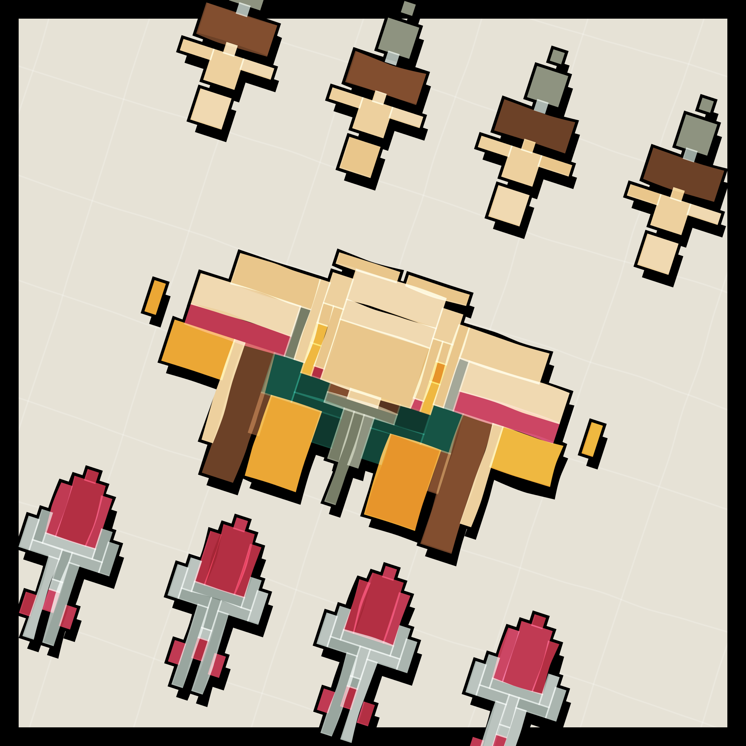 Art Blocks - Art Blocks v2 - Paper Armada #1554 - NFT # 37001554