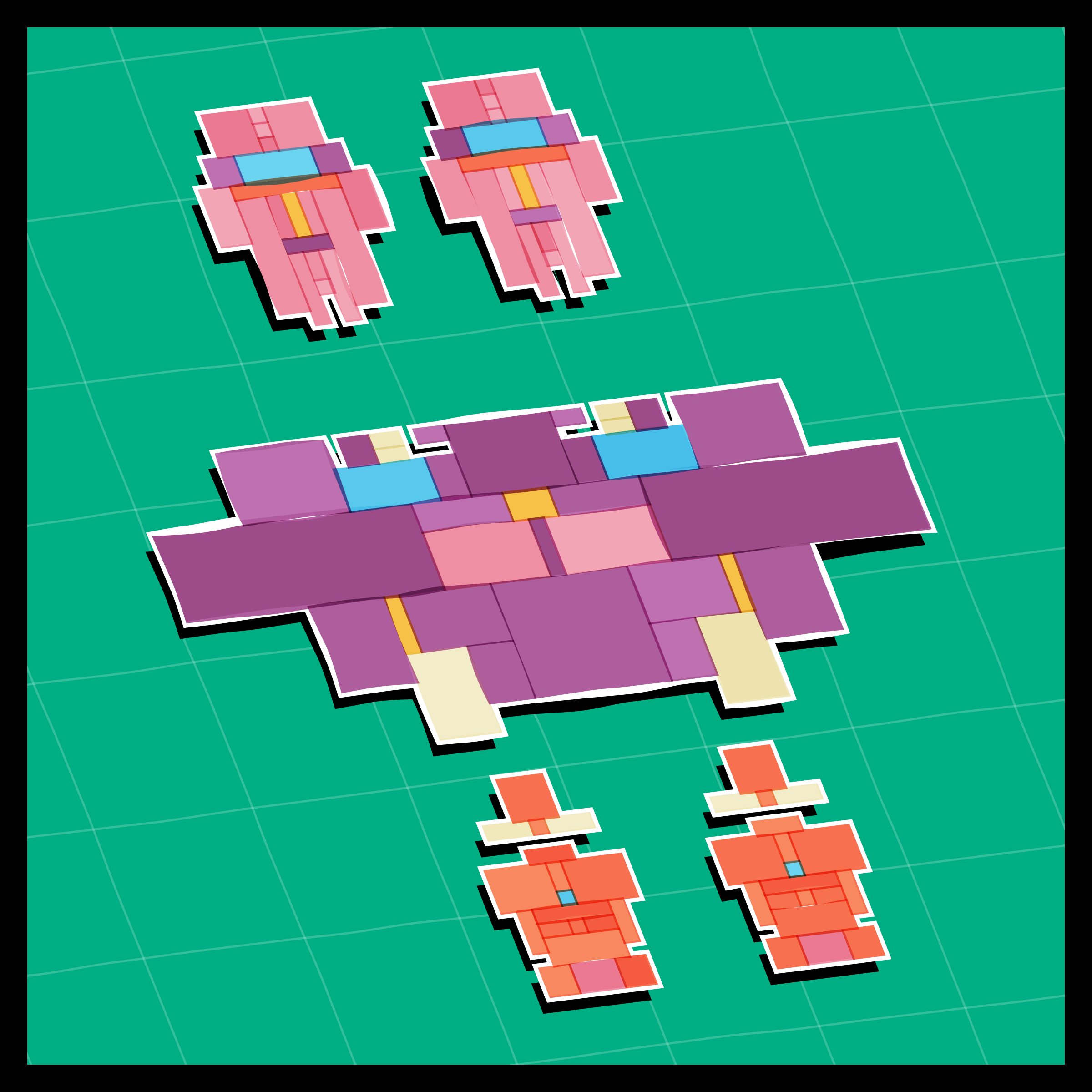 Art Blocks - Art Blocks v2 - Paper Armada #1558 - NFT # 37001558