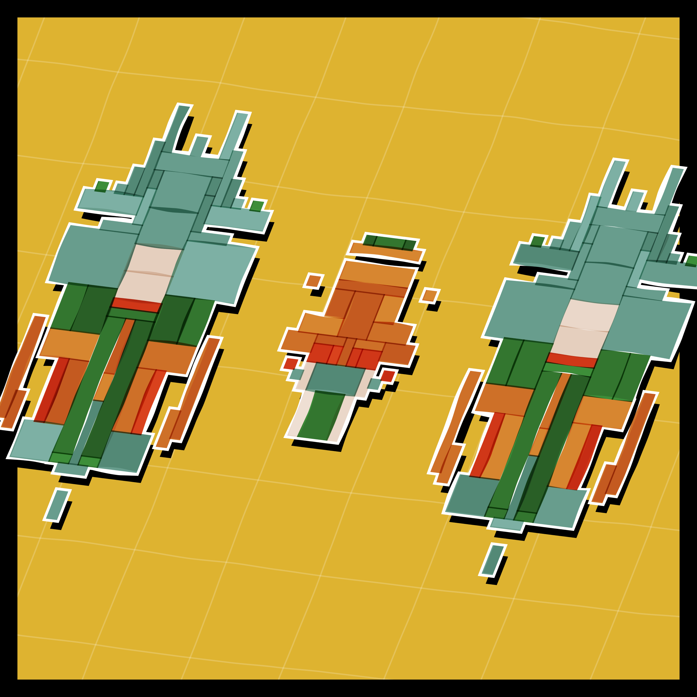 Art Blocks - Art Blocks v2 - Paper Armada #1561 - NFT # 37001561