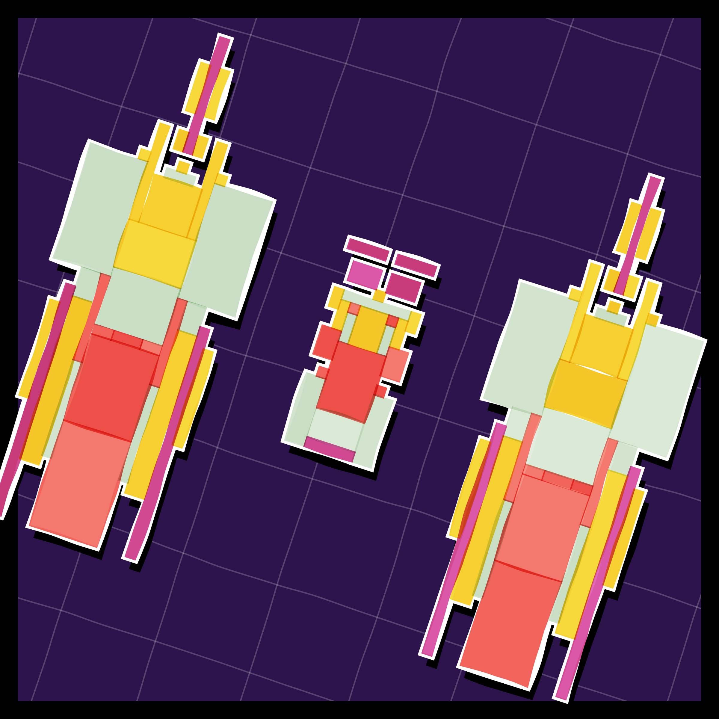 Art Blocks - Art Blocks v2 - Paper Armada #1563 - NFT # 37001563