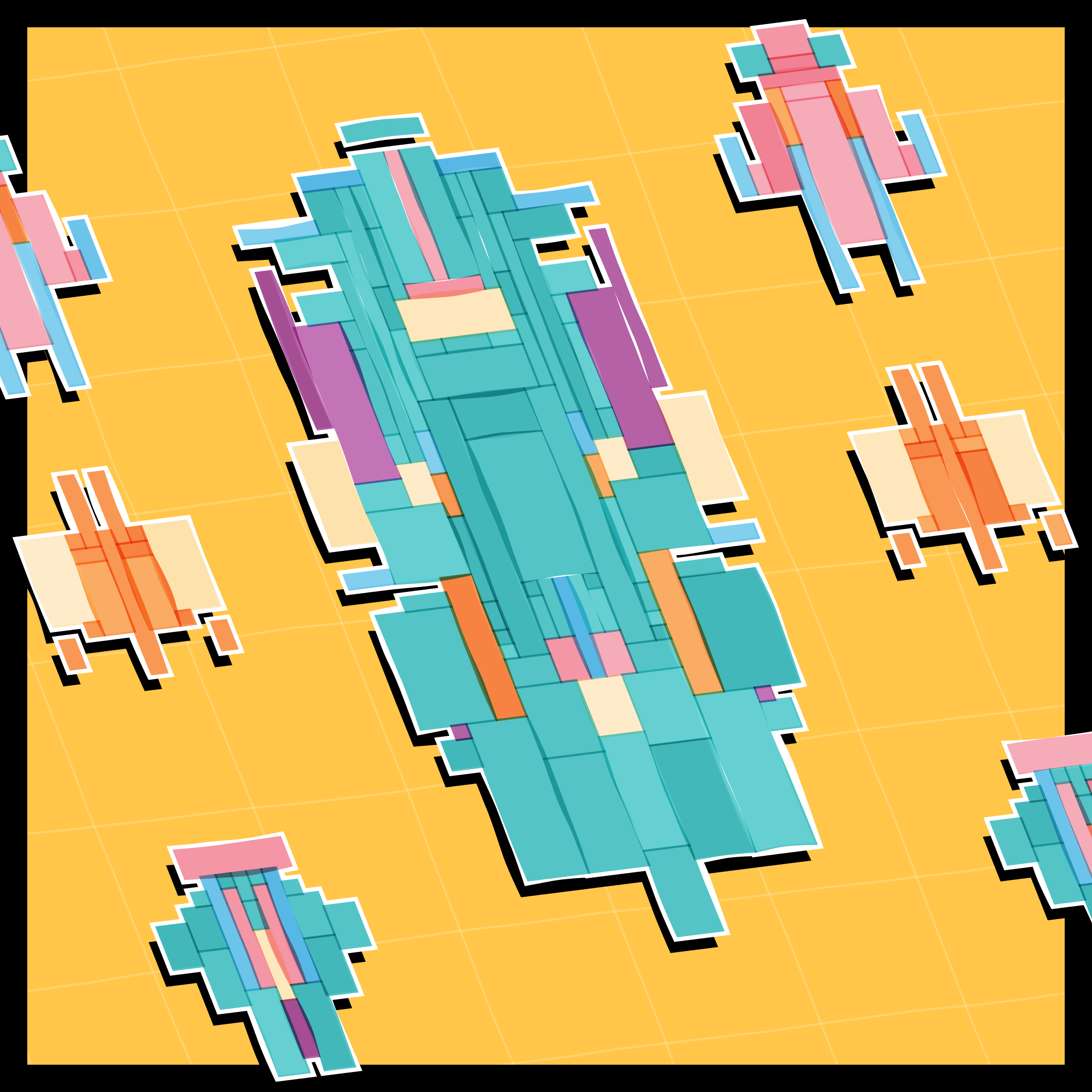 Art Blocks - Art Blocks v2 - Paper Armada #1574 - NFT # 37001574