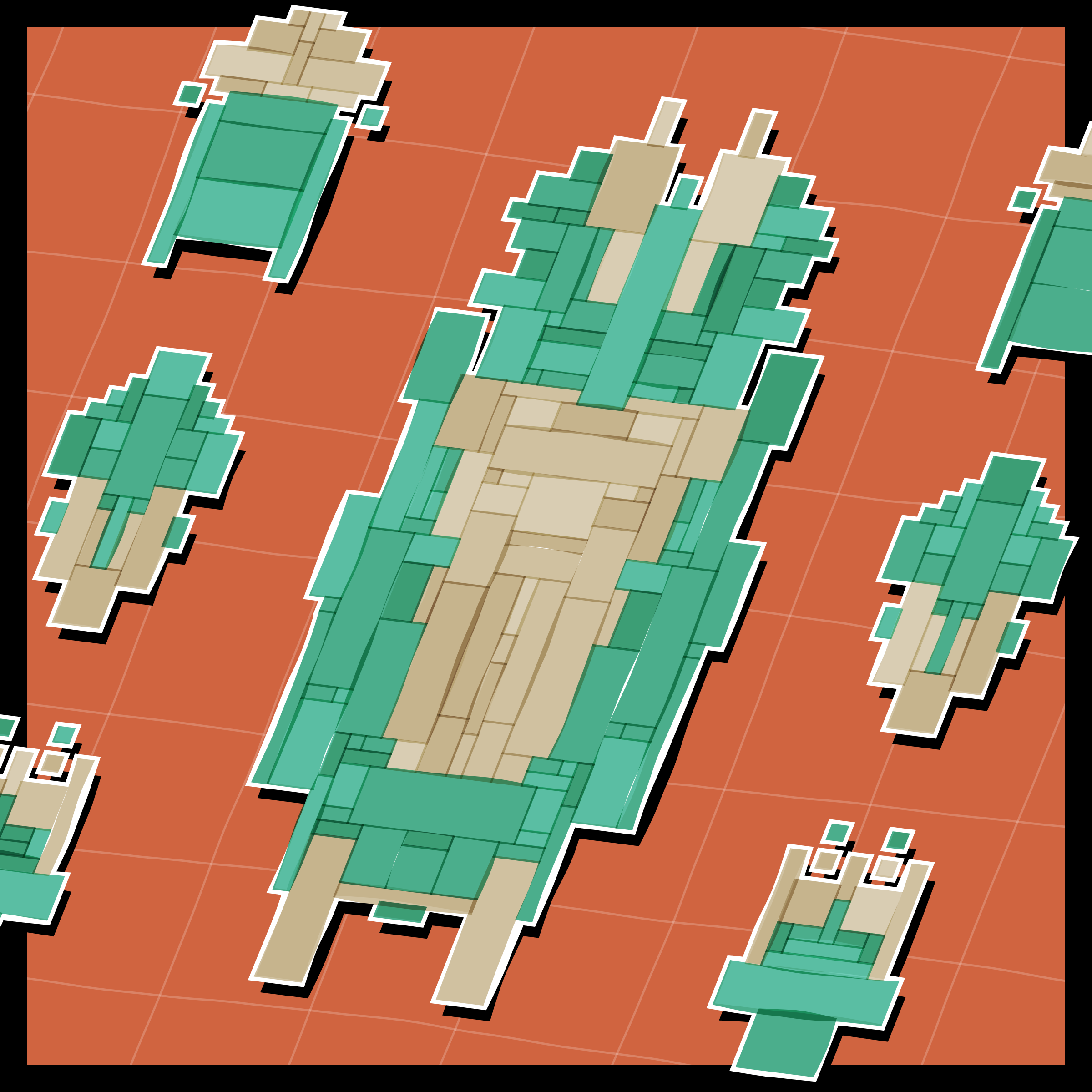 Art Blocks - Art Blocks v2 - Paper Armada #1575 - NFT # 37001575