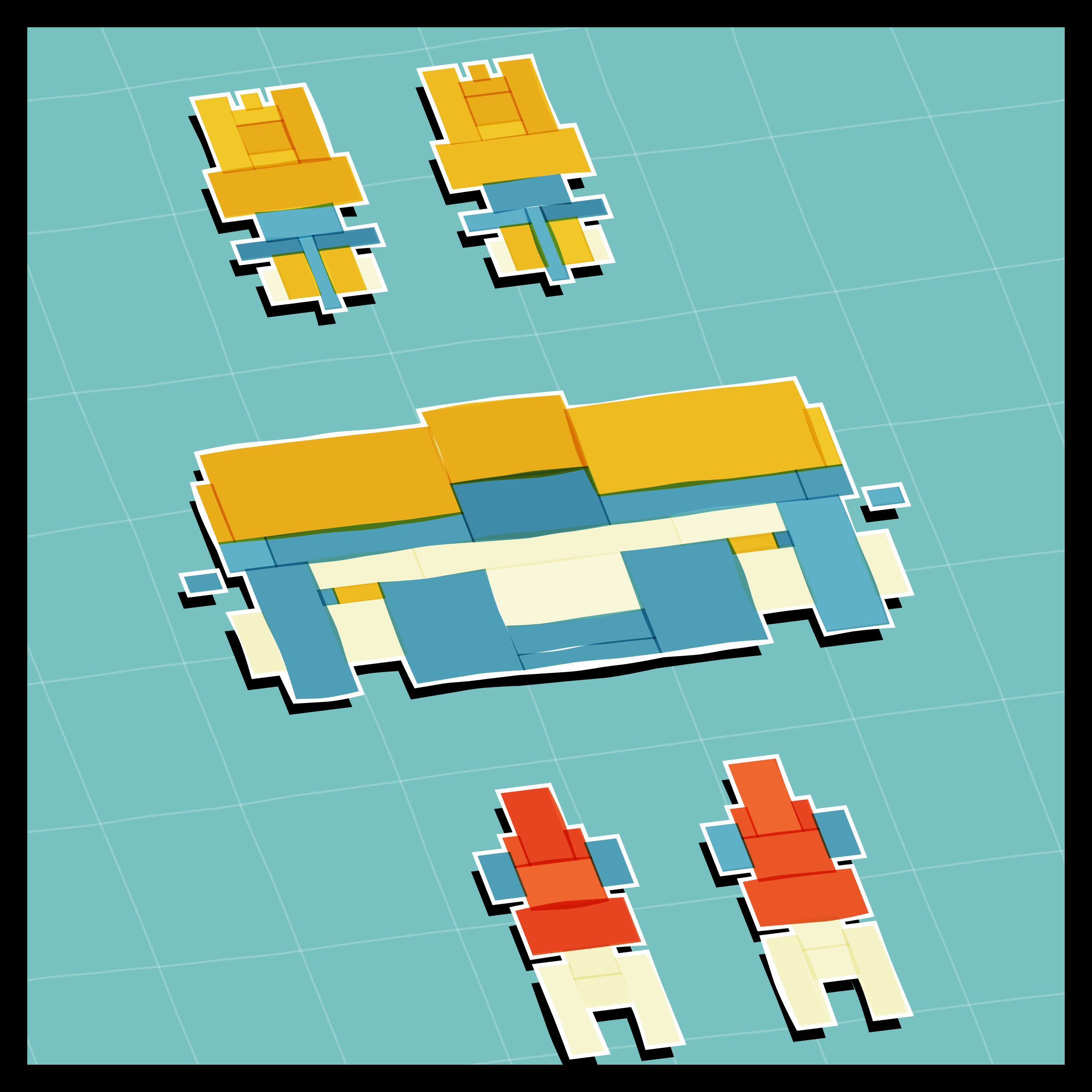 Art Blocks - Art Blocks v2 - Paper Armada #1594 - NFT # 37001594