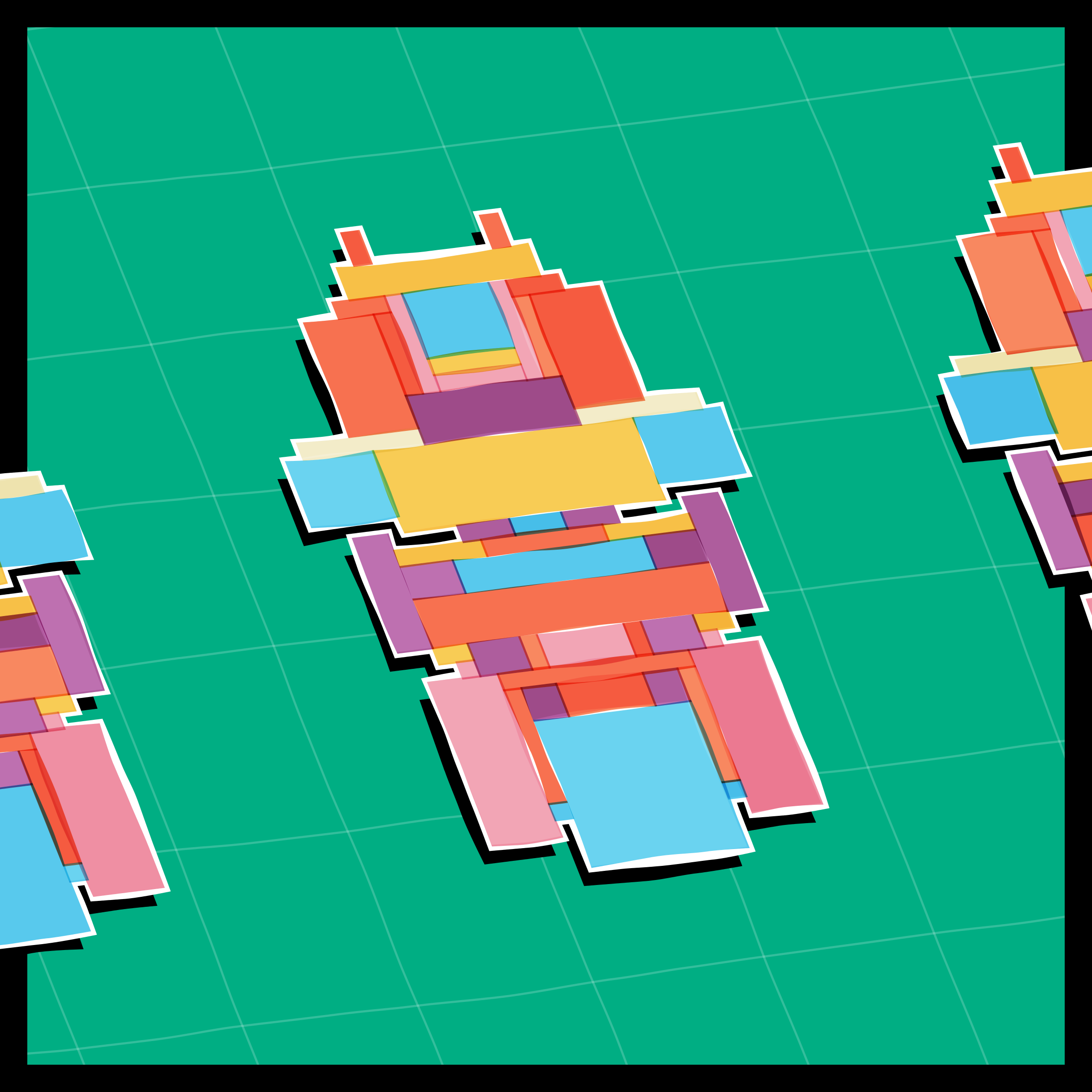 Art Blocks - Art Blocks v2 - Paper Armada #1613 - NFT # 37001613