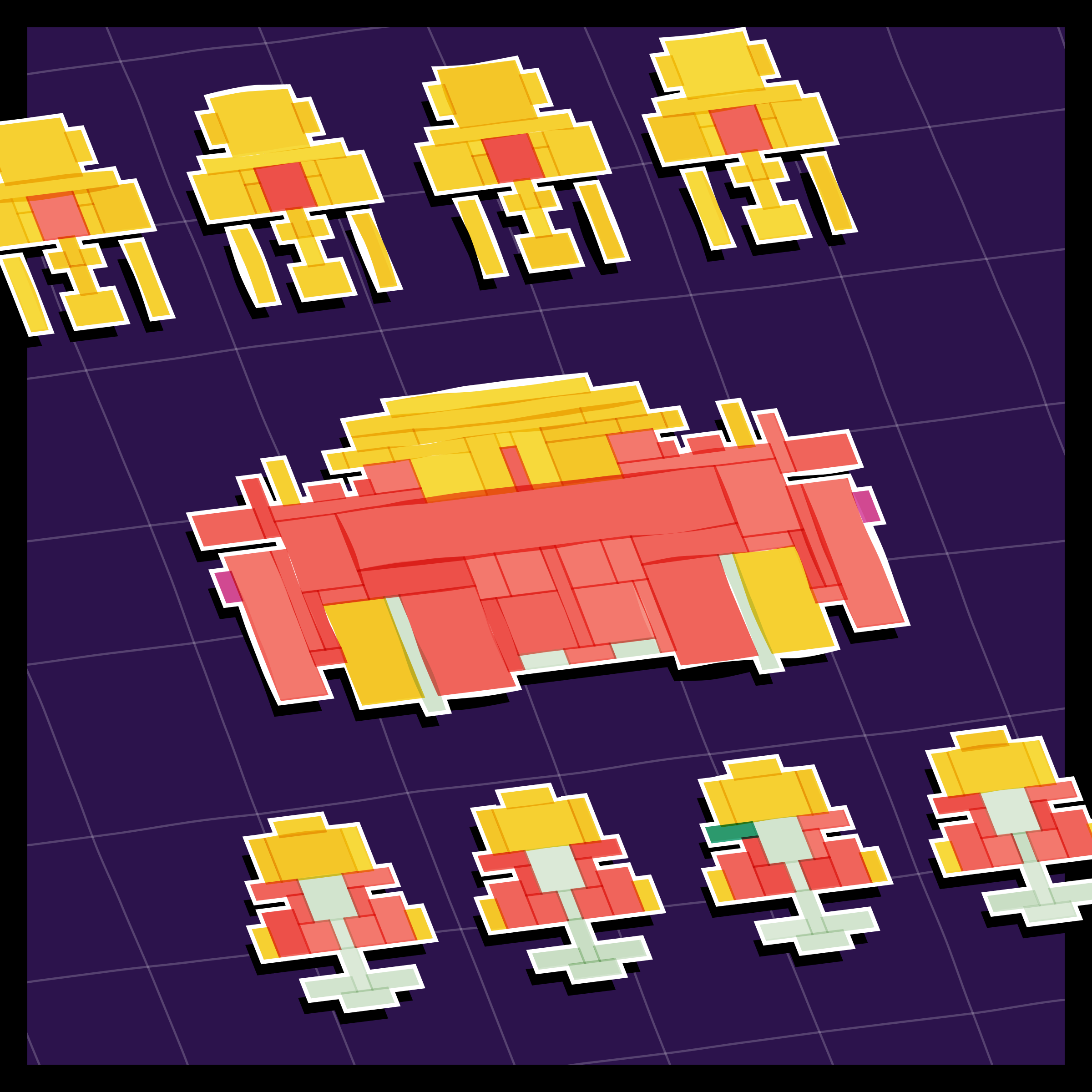 Art Blocks - Art Blocks v2 - Paper Armada #1622 - NFT # 37001622