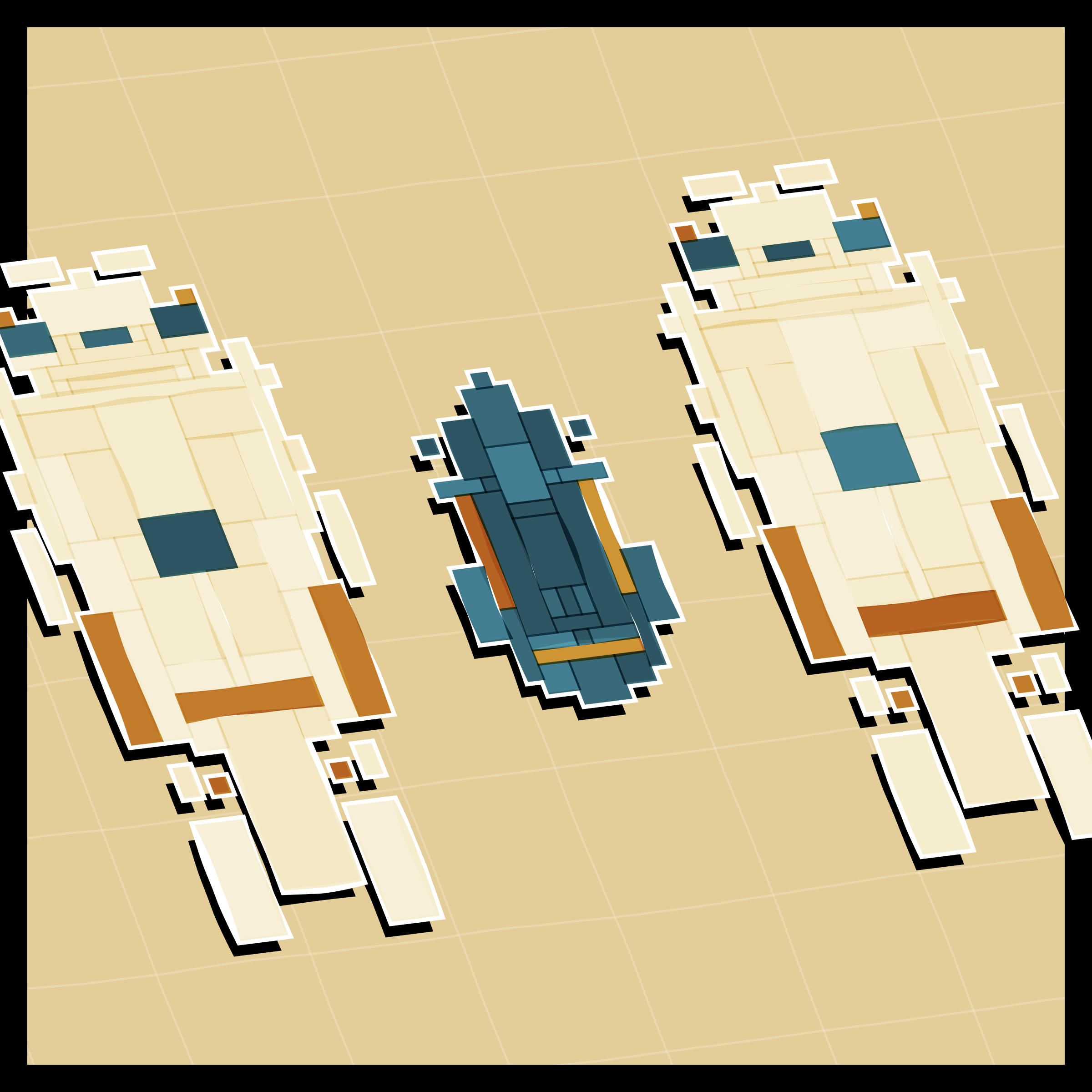 Art Blocks - Art Blocks v2 - Paper Armada #1636 - NFT # 37001636