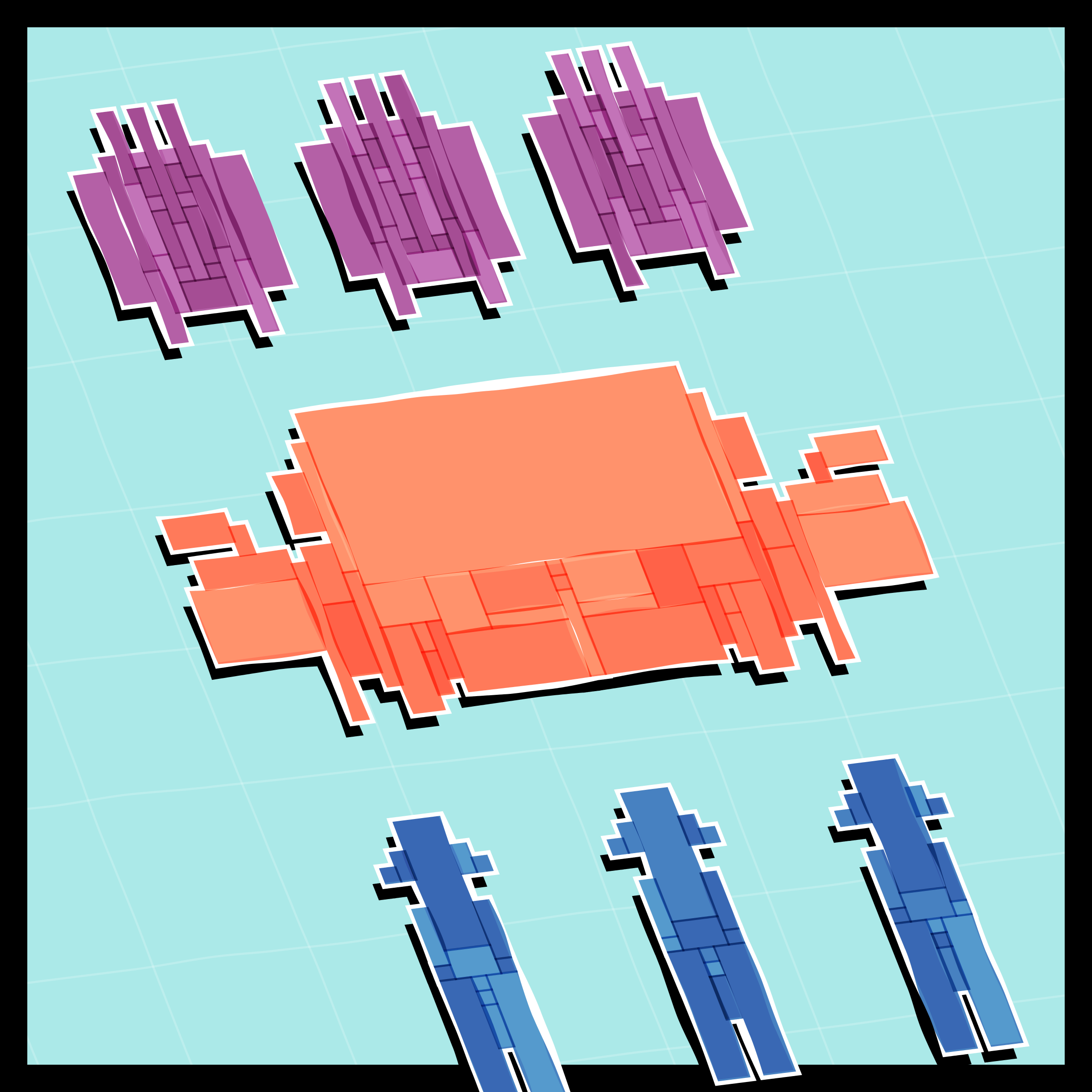 Art Blocks - Art Blocks v2 - Paper Armada #1652 - NFT # 37001652