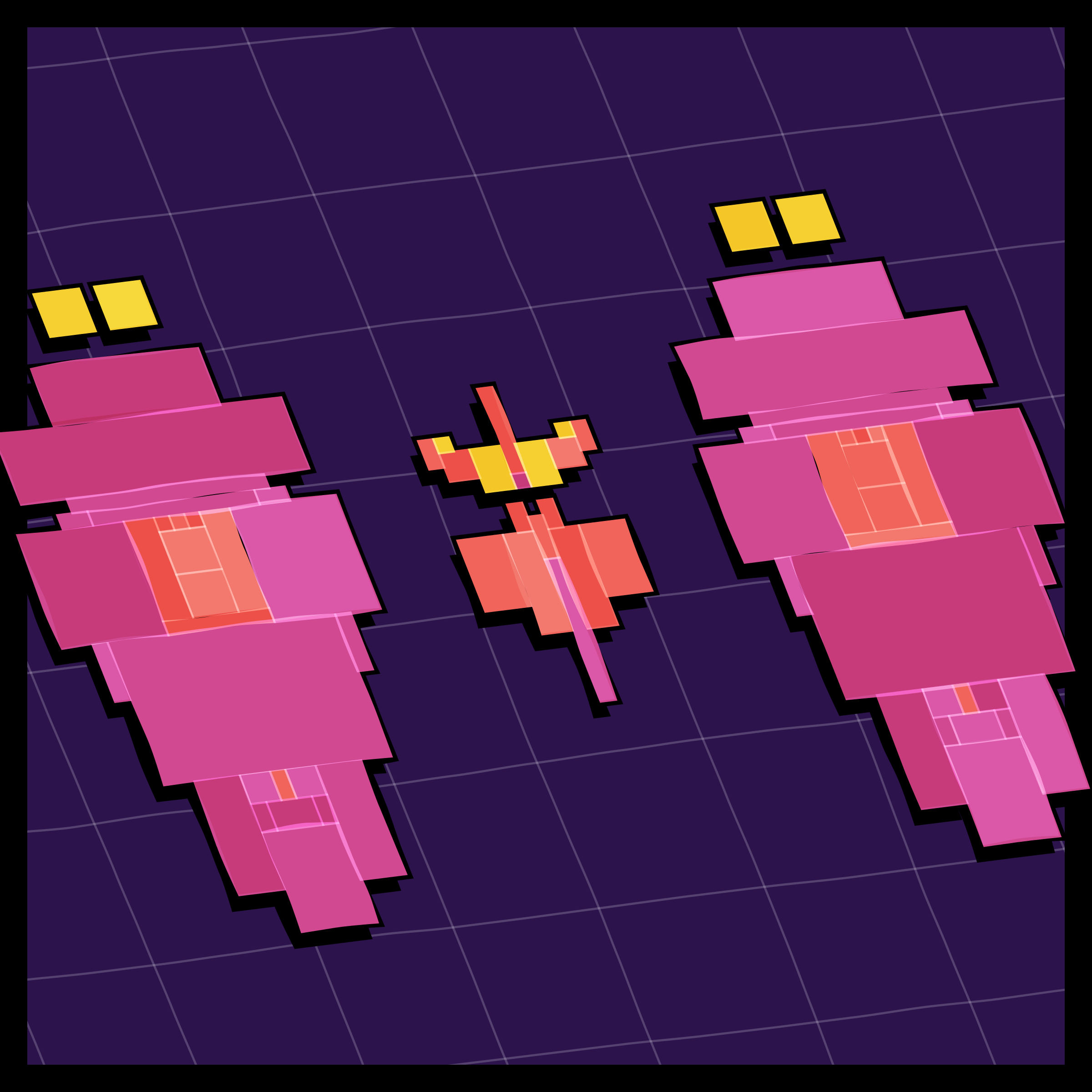 Art Blocks - Art Blocks v2 - Paper Armada #1667 - NFT # 37001667