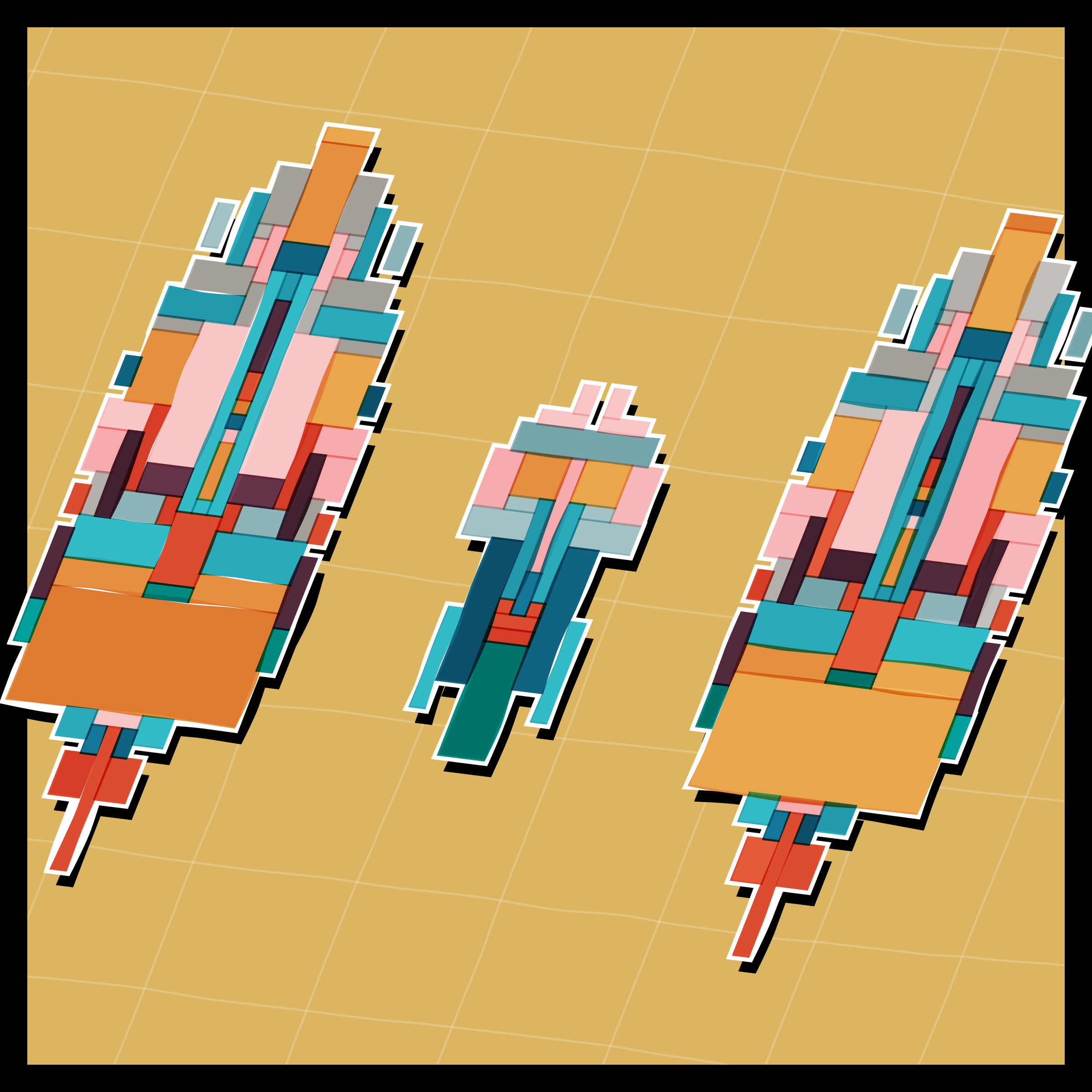 Art Blocks - Art Blocks v2 - Paper Armada #1674 - NFT # 37001674