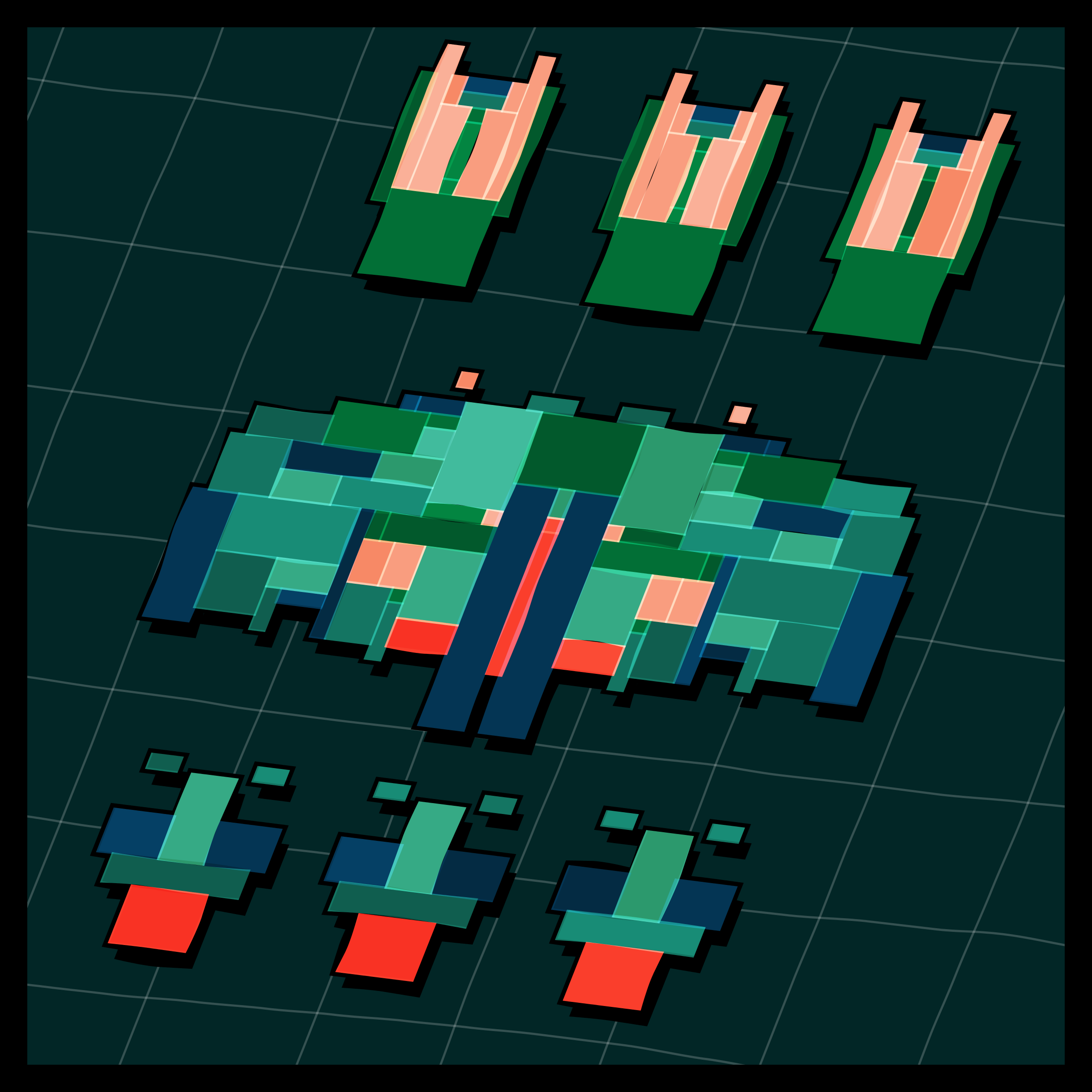 Art Blocks - Art Blocks v2 - Paper Armada #1701 - NFT # 37001701