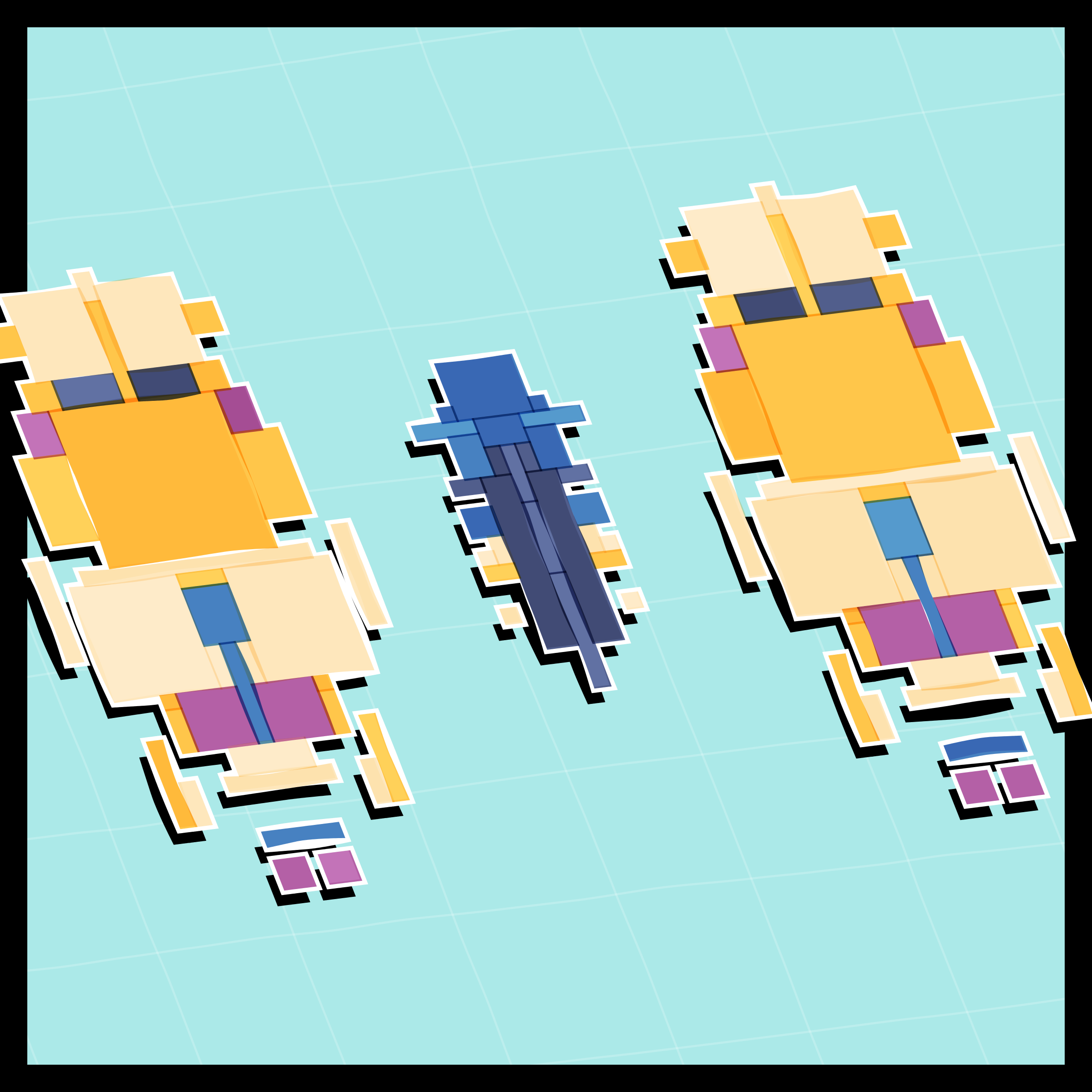 Art Blocks - Art Blocks v2 - Paper Armada #1712 - NFT # 37001712