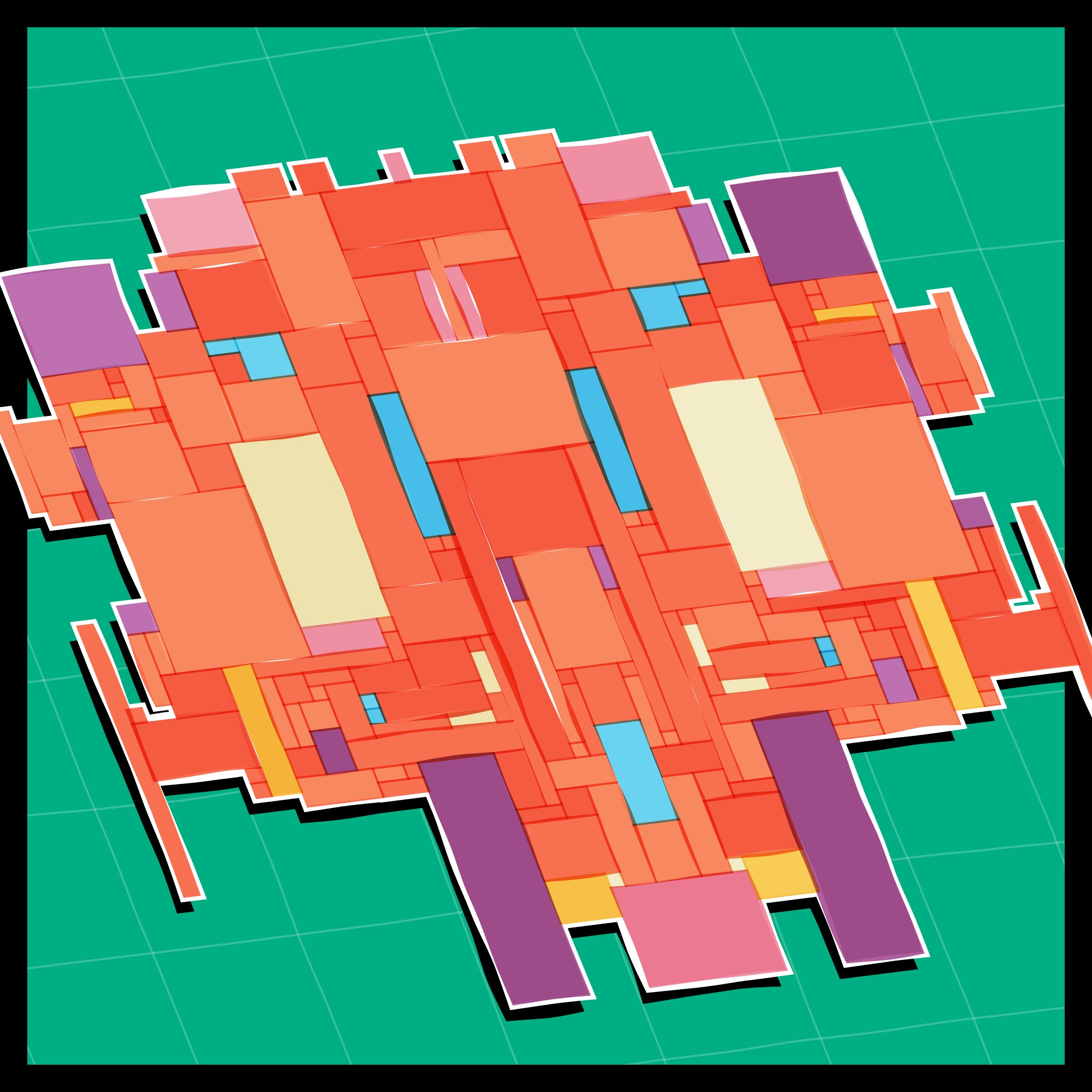 Art Blocks - Art Blocks v2 - Paper Armada #1713 - NFT # 37001713