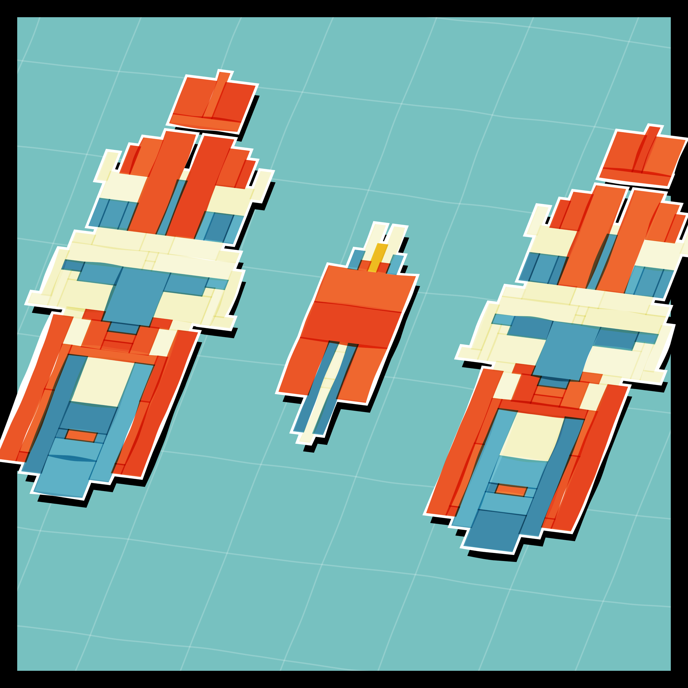 Art Blocks - Art Blocks v2 - Paper Armada #1717 - NFT # 37001717