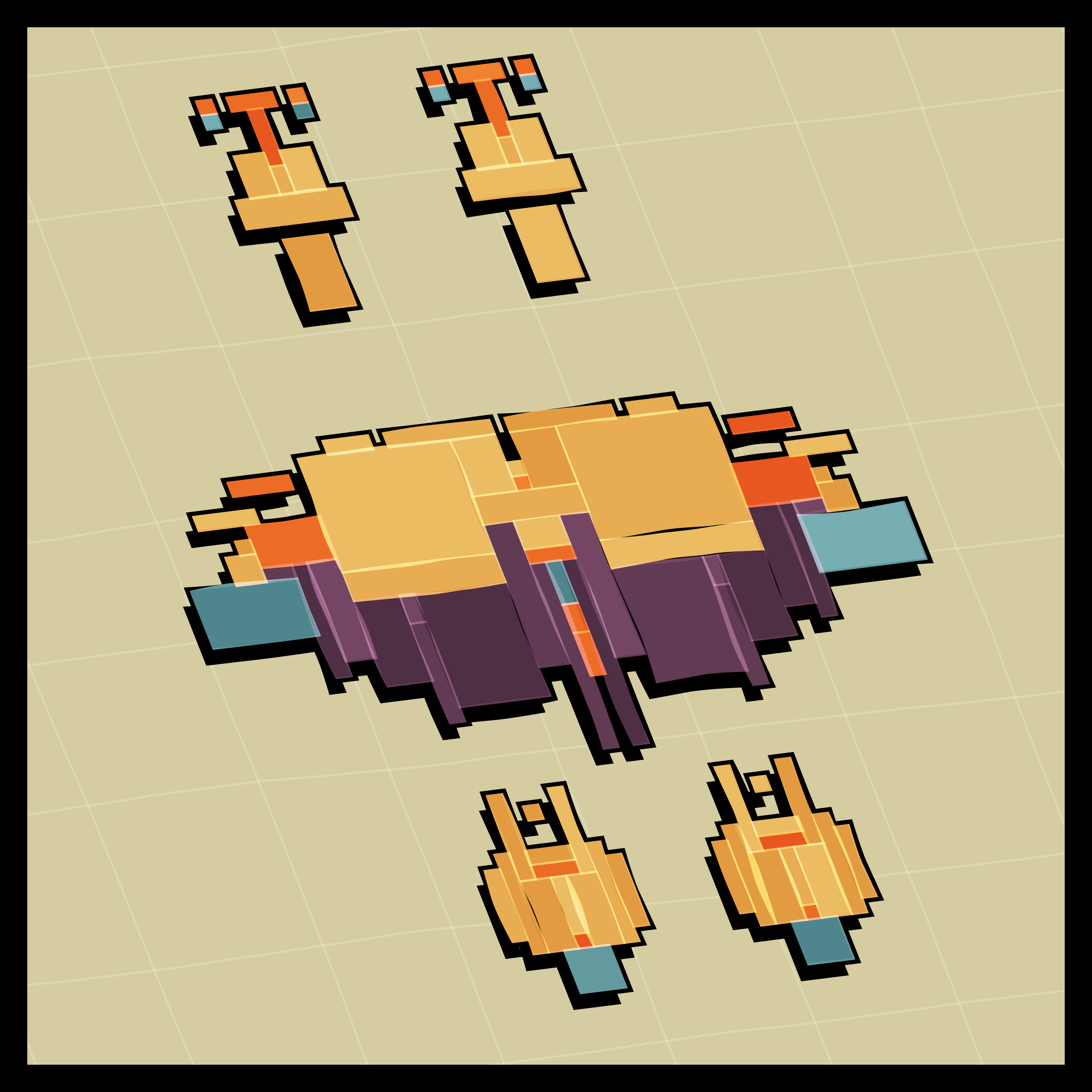 Art Blocks - Art Blocks v2 - Paper Armada #1724 - NFT # 37001724