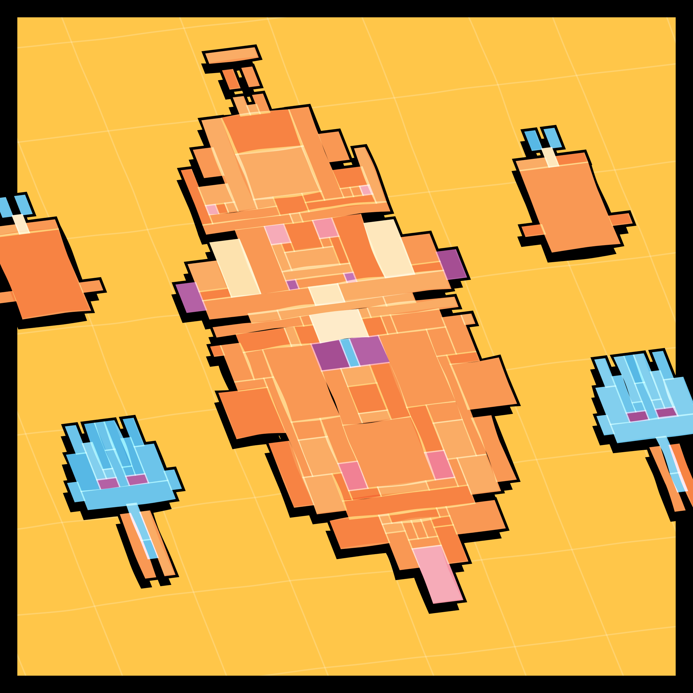 Art Blocks - Art Blocks v2 - Paper Armada #1732 - NFT # 37001732