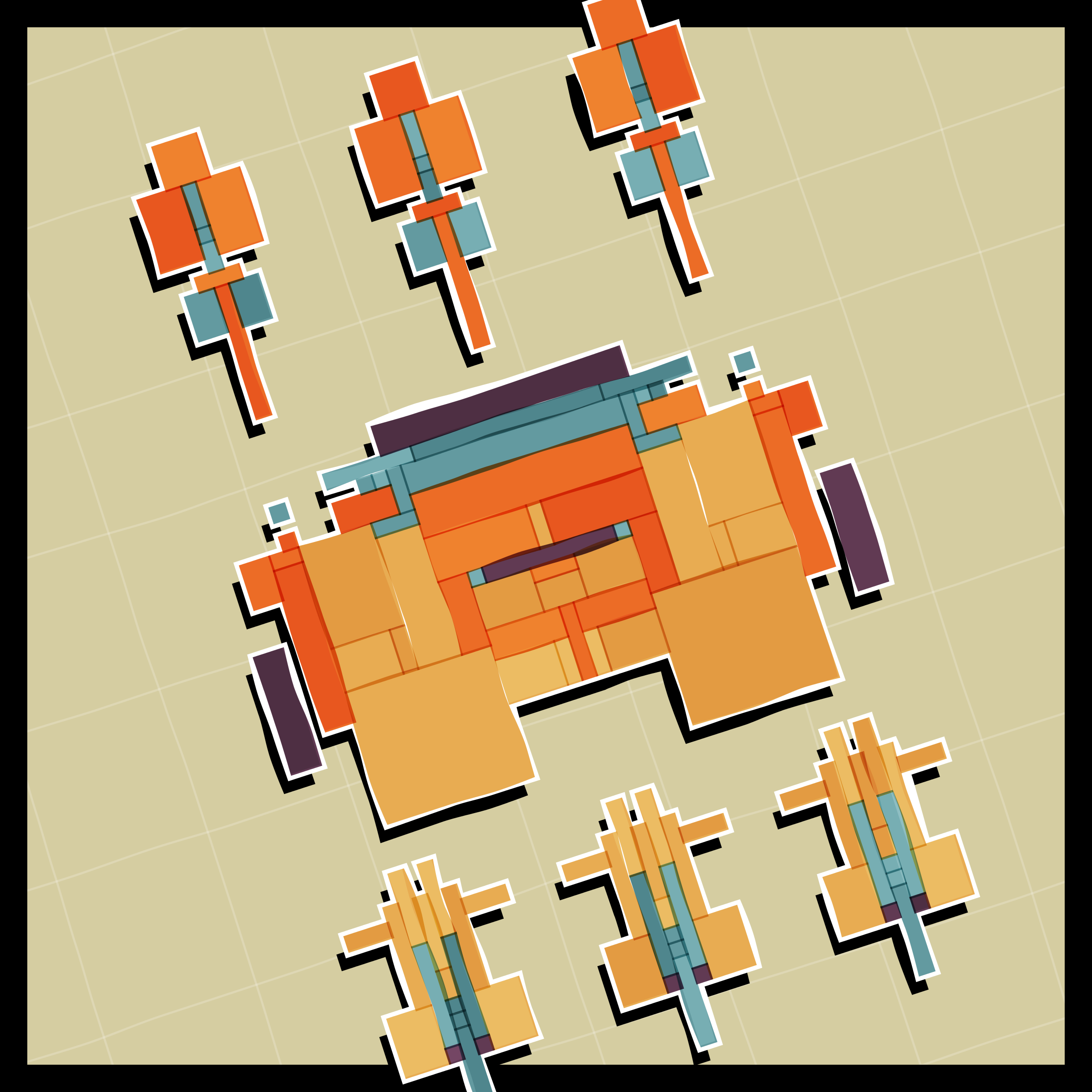 Art Blocks - Art Blocks v2 - Paper Armada #1746 - NFT # 37001746