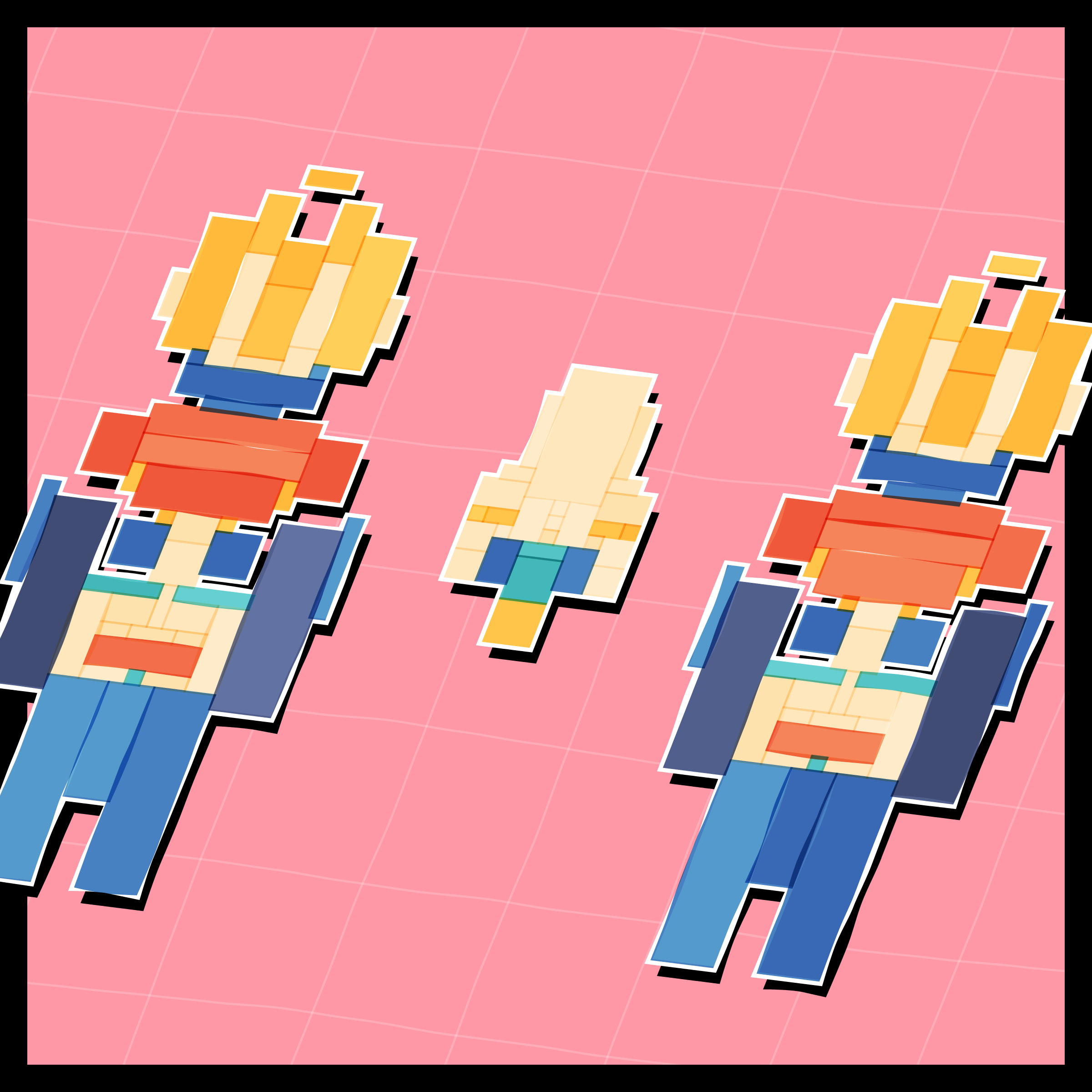 Art Blocks - Art Blocks v2 - Paper Armada #1761 - NFT # 37001761