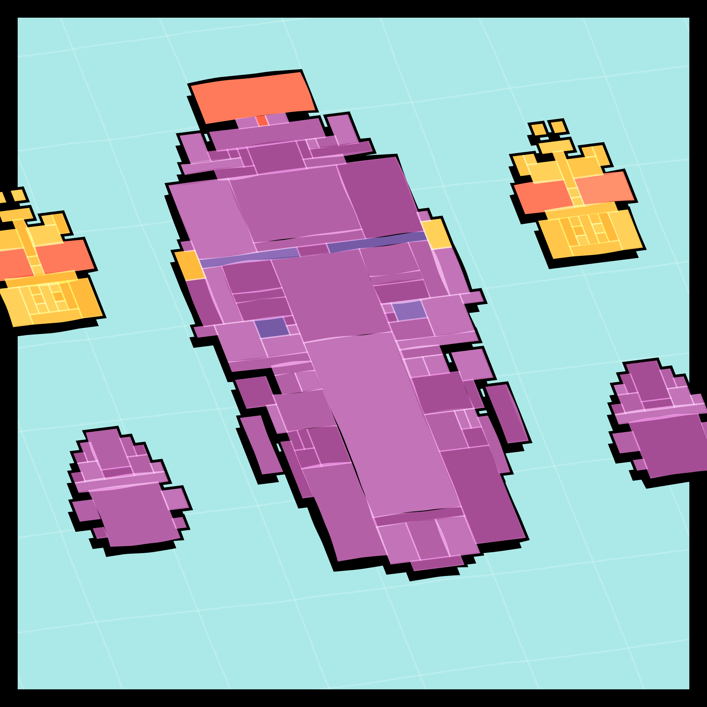 Art Blocks - Art Blocks v2 - Paper Armada #1768 - NFT # 37001768