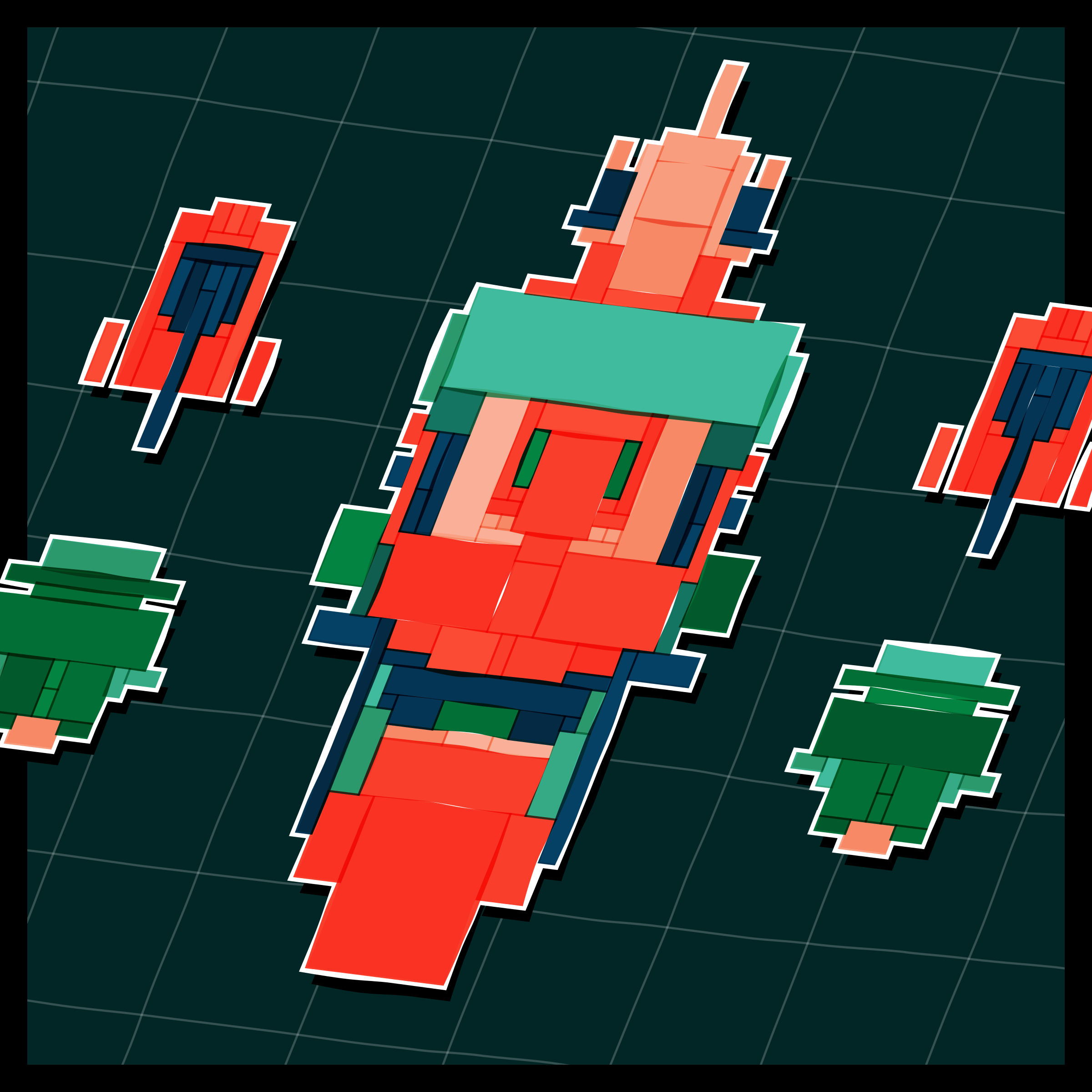 Art Blocks - Art Blocks v2 - Paper Armada #1797 - NFT # 37001797