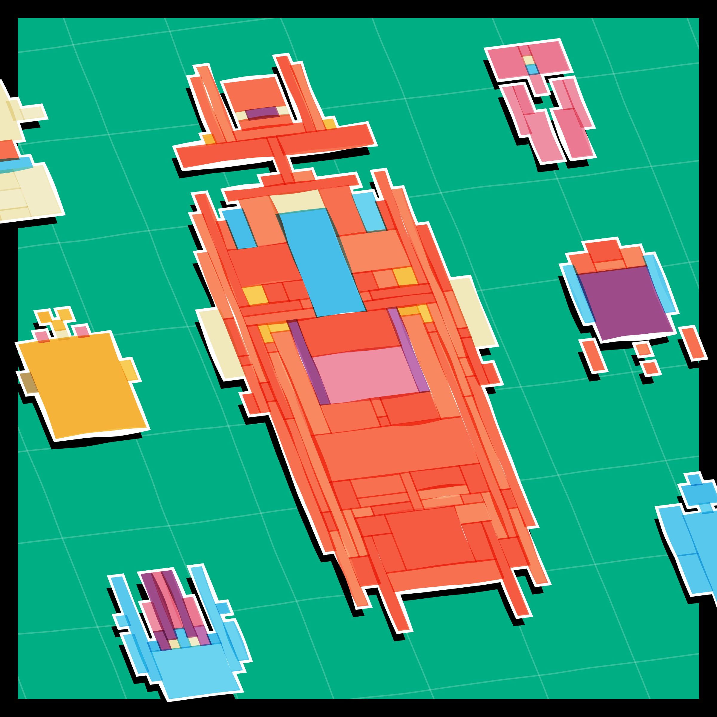 Art Blocks - Art Blocks v2 - Paper Armada #1802 - NFT # 37001802