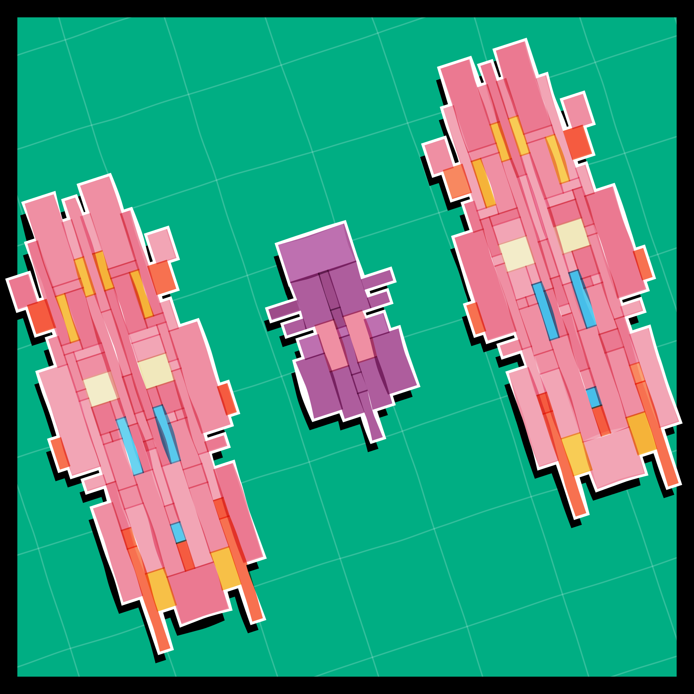 Art Blocks - Art Blocks v2 - Paper Armada #1803 - NFT # 37001803