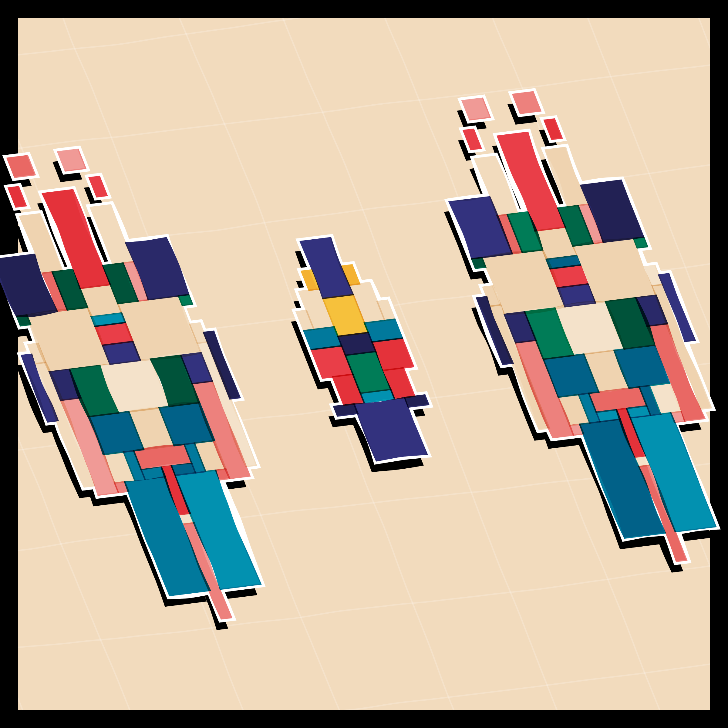 Art Blocks - Art Blocks v2 - Paper Armada #1887 - NFT # 37001887