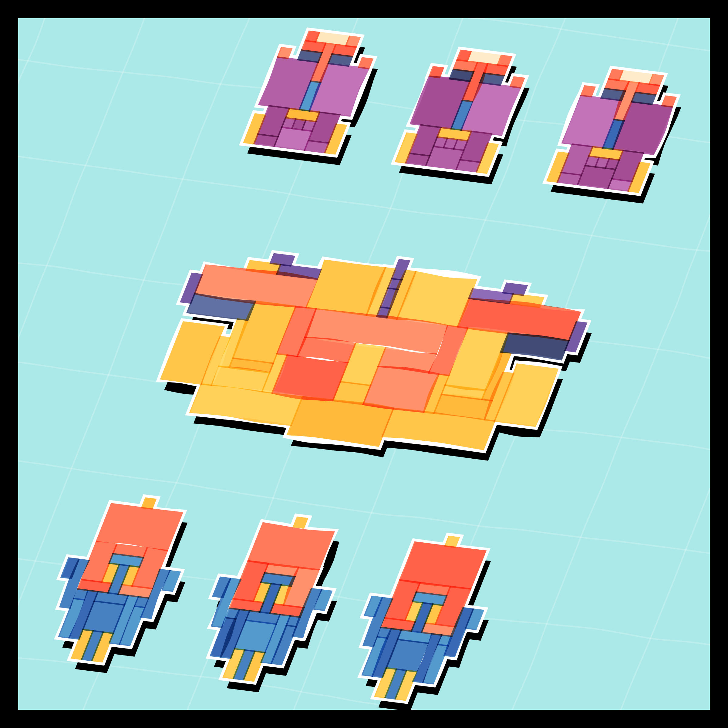 Art Blocks - Art Blocks v2 - Paper Armada #1914 - NFT # 37001914