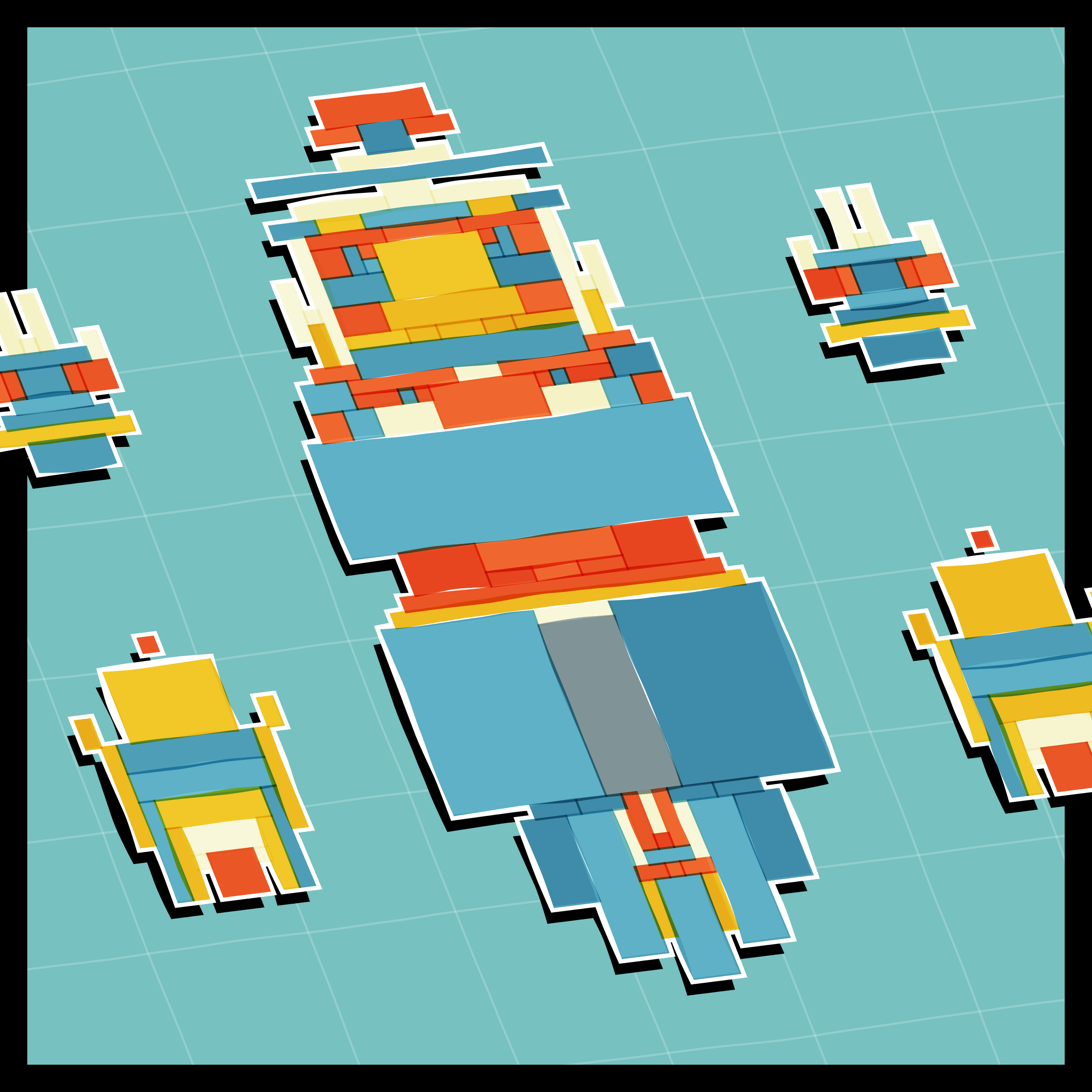 Art Blocks - Art Blocks v2 - Paper Armada #1923 - NFT # 37001923