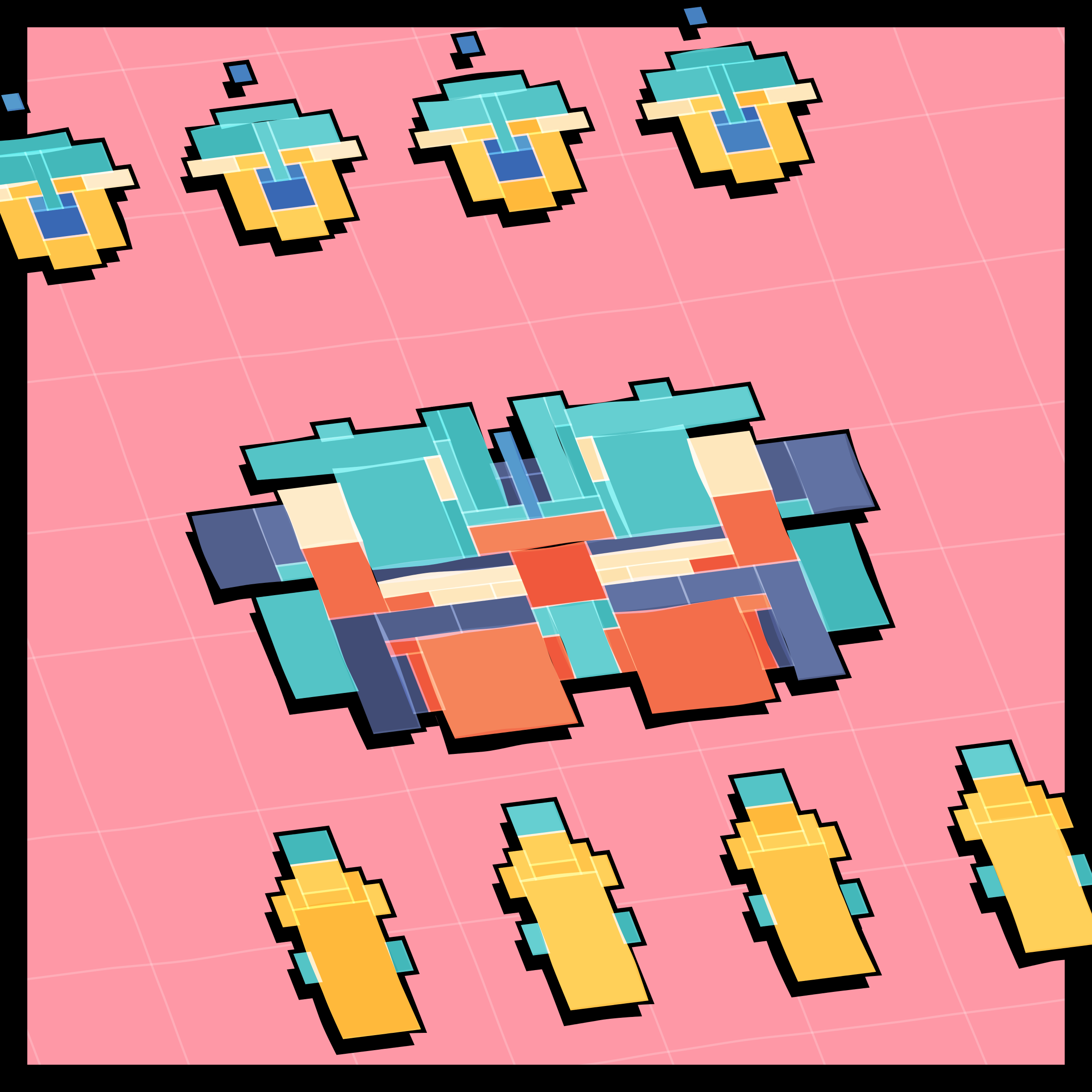 Art Blocks - Art Blocks v2 - Paper Armada #1933 - NFT # 37001933