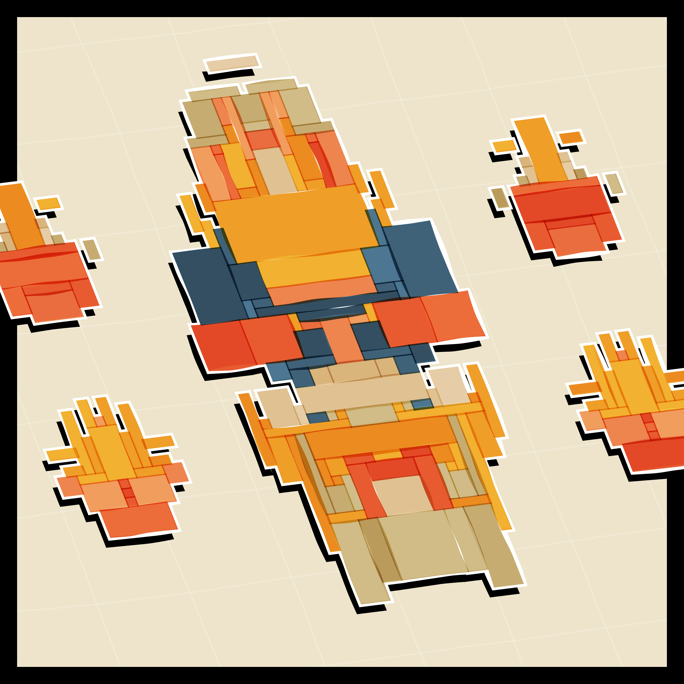 Art Blocks - Art Blocks v2 - Paper Armada #1934 - NFT # 37001934