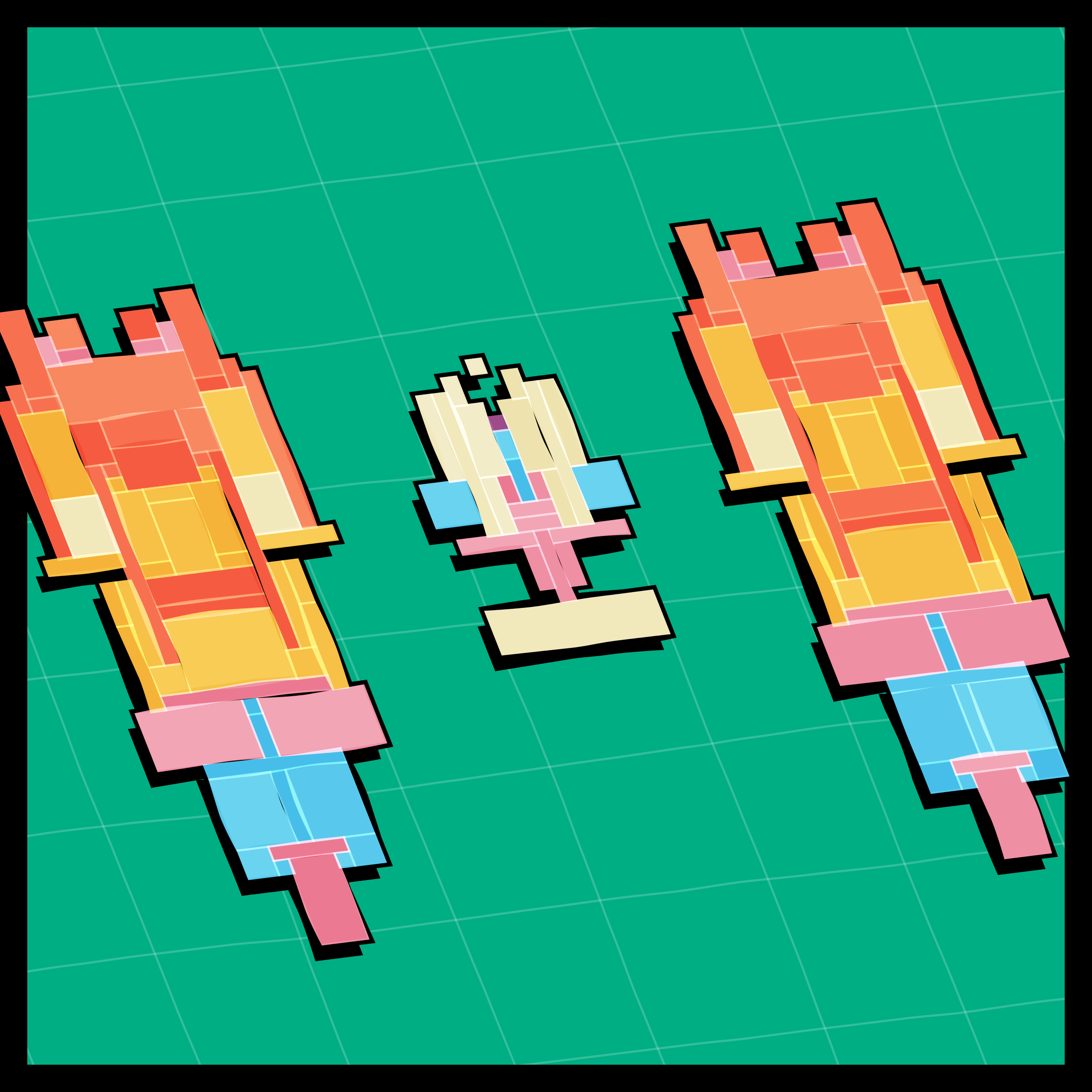 Art Blocks - Art Blocks v2 - Paper Armada #1937 - NFT # 37001937